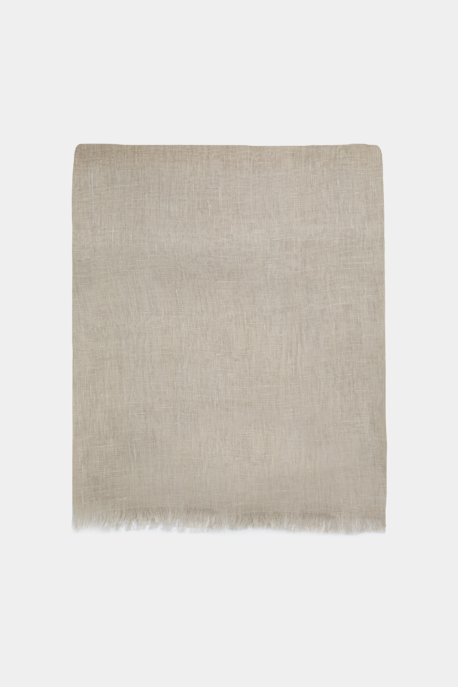 Sciarpa in lino tinta unita, SABBIA