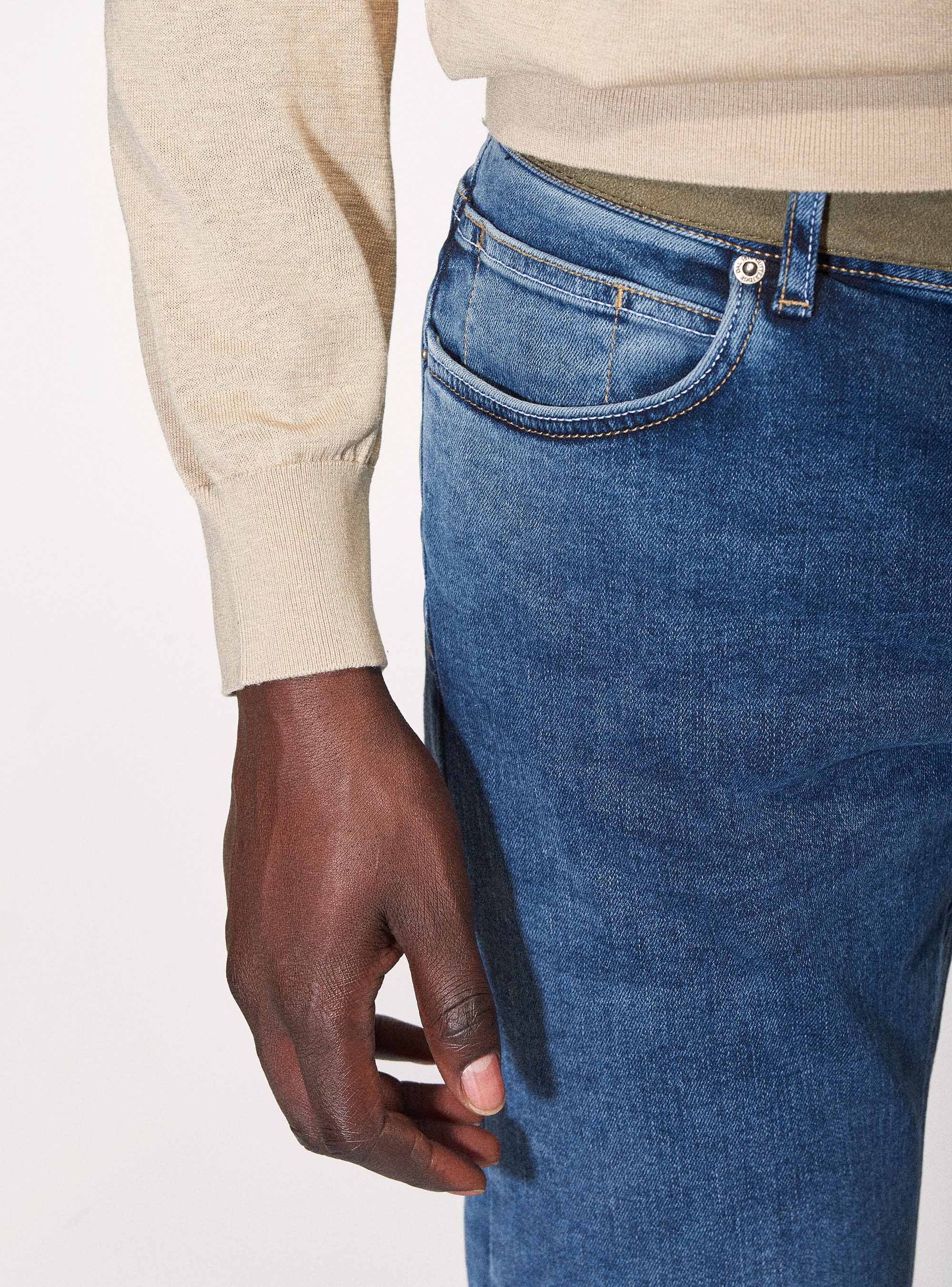 Maglia girocollo in seta cotone, ECRU