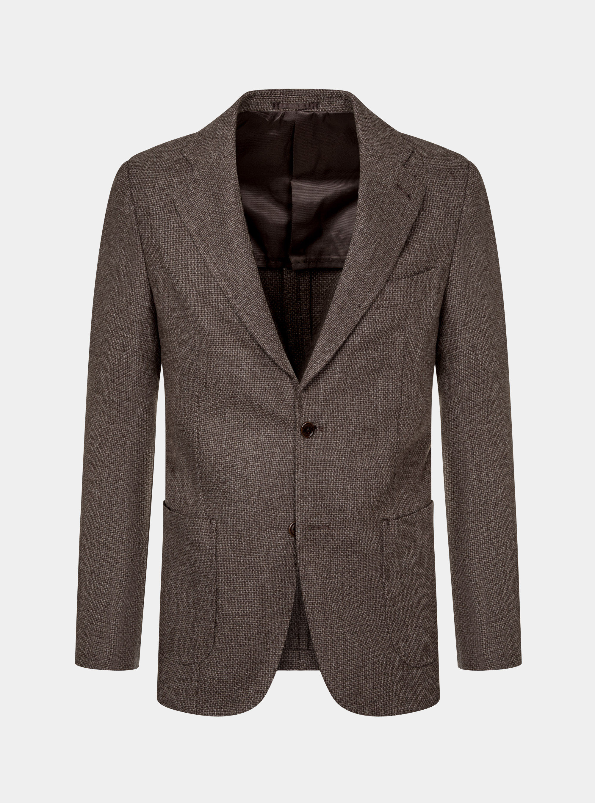 Giacca in lana cotone e cashmere, FANGO