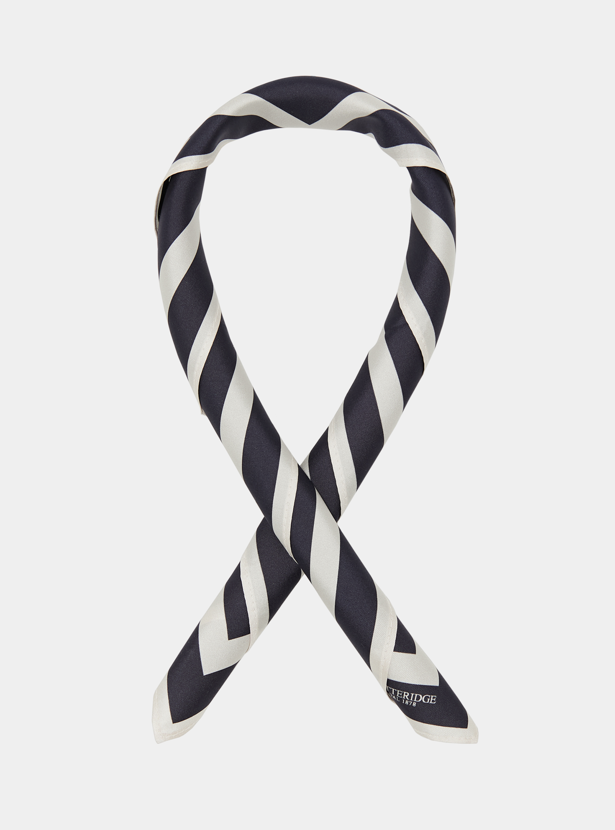 Foulard in seta stampato, BLU NAVY