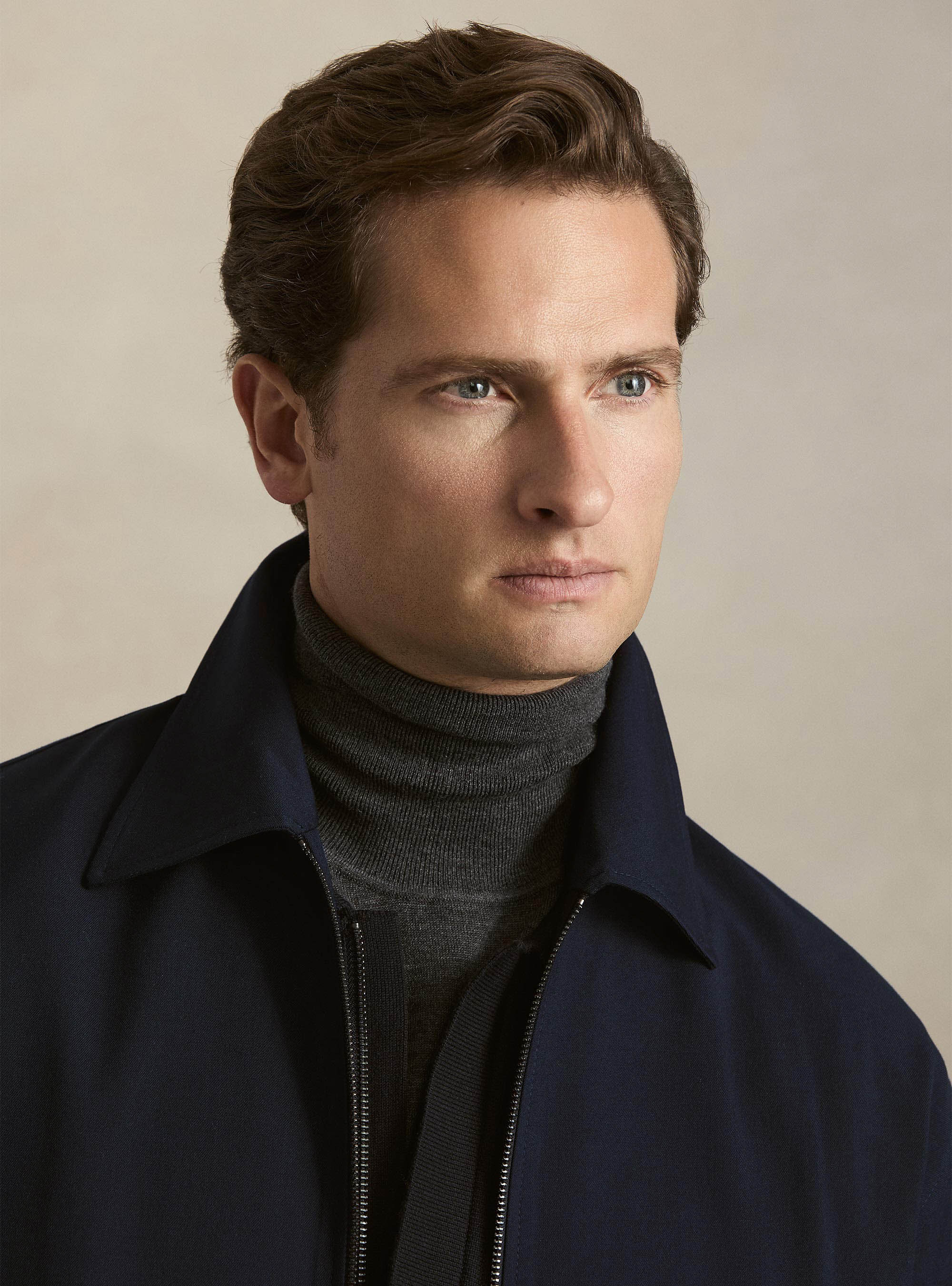 Bomber oversize leggero con colletto, BLU NAVY