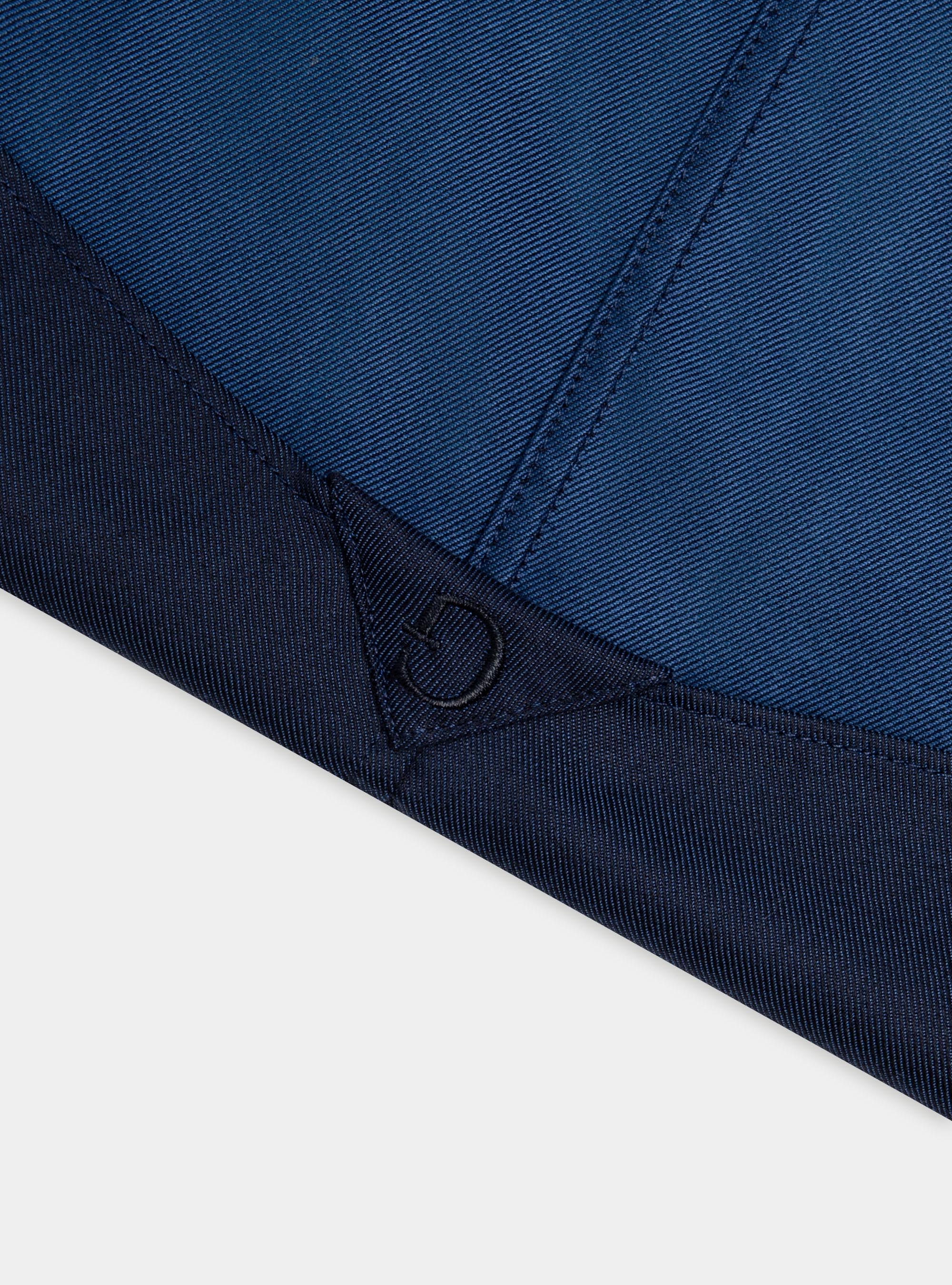 Slim fit cotton twill shirt, BLUE