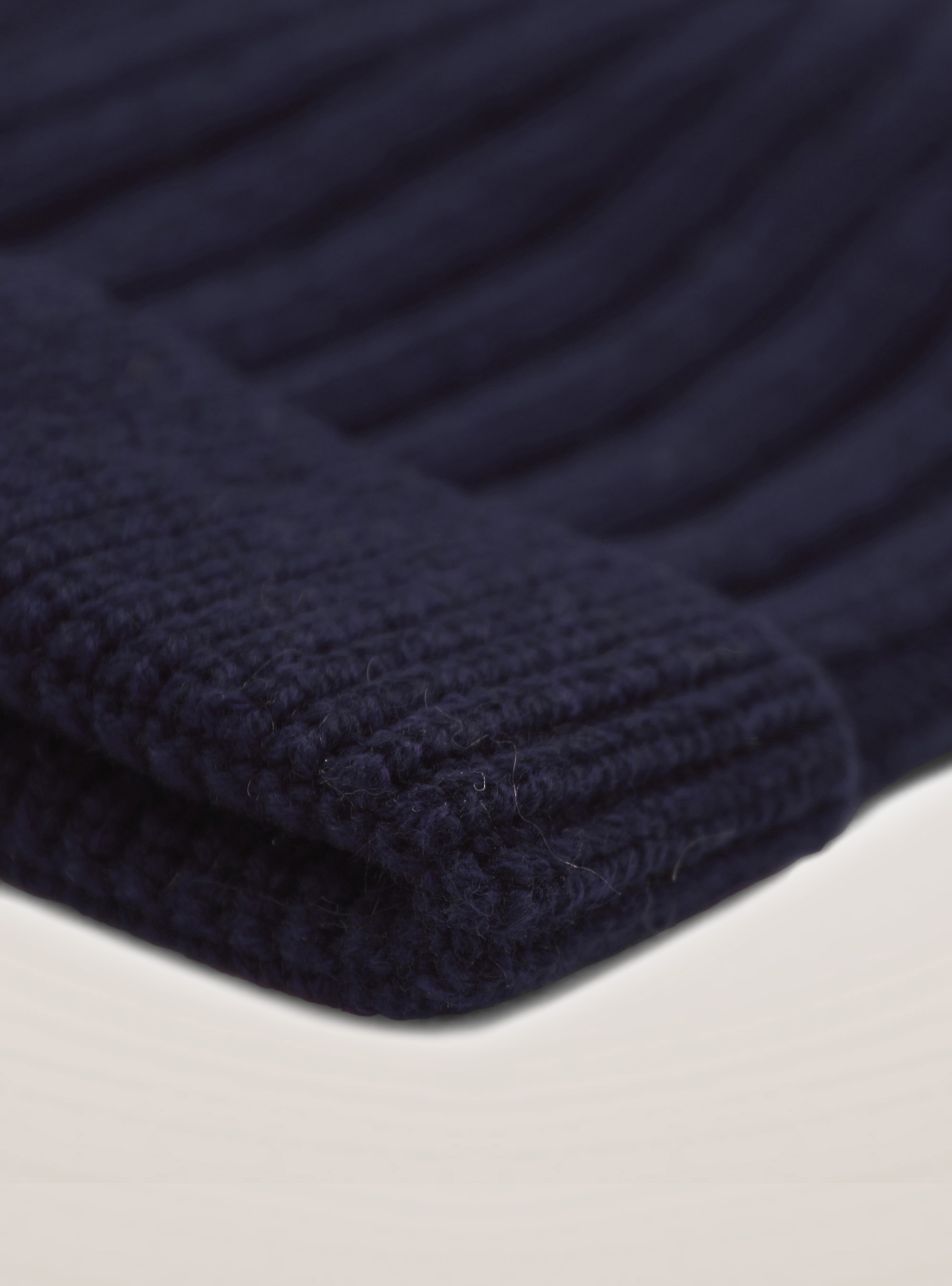Cappello in lana e cashmere, BLU NAVY