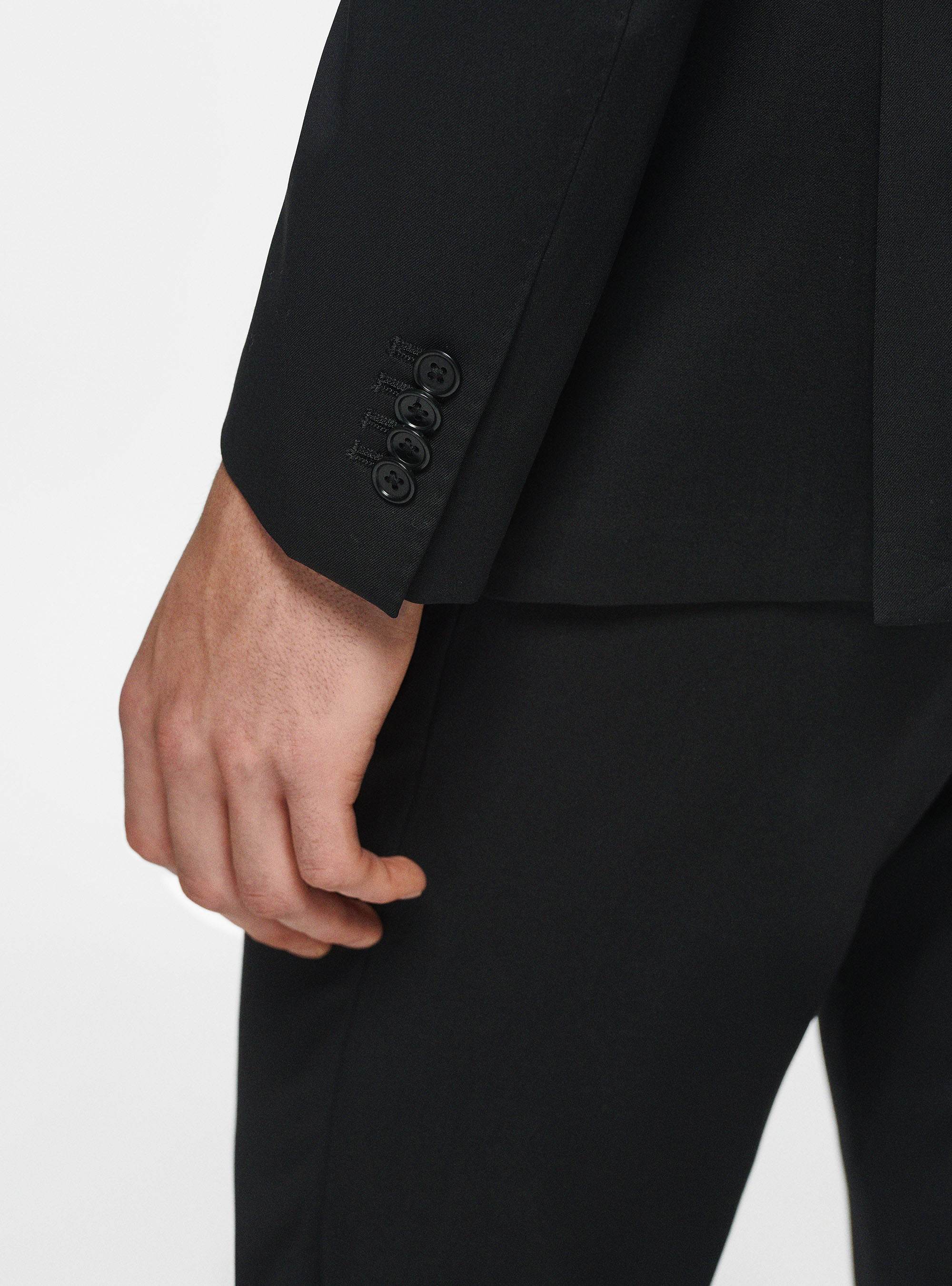 Giacca in pura lana superfine 110's, NERO