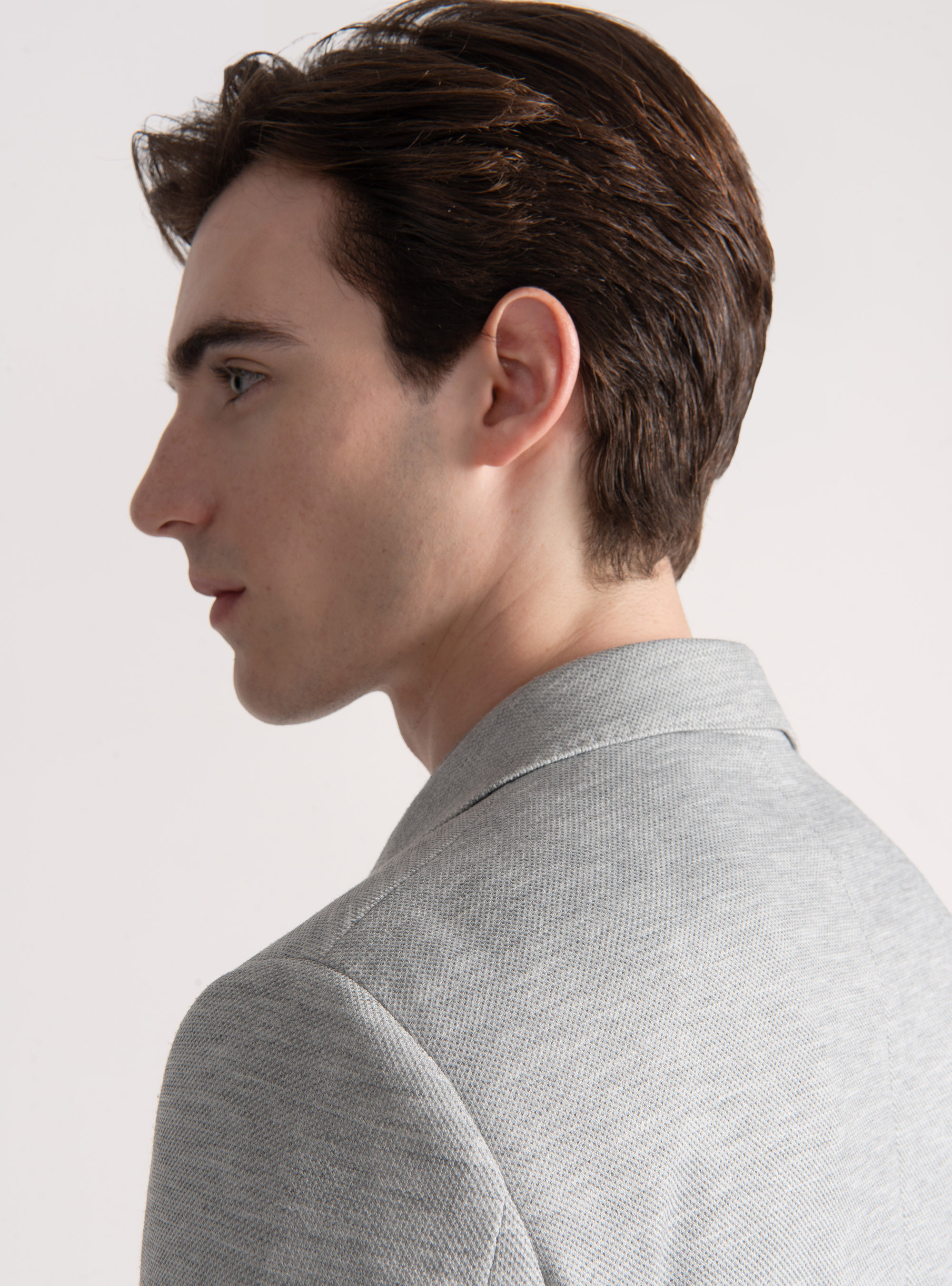 Giacca in jersey, GRIGIO MELANGE 0151C