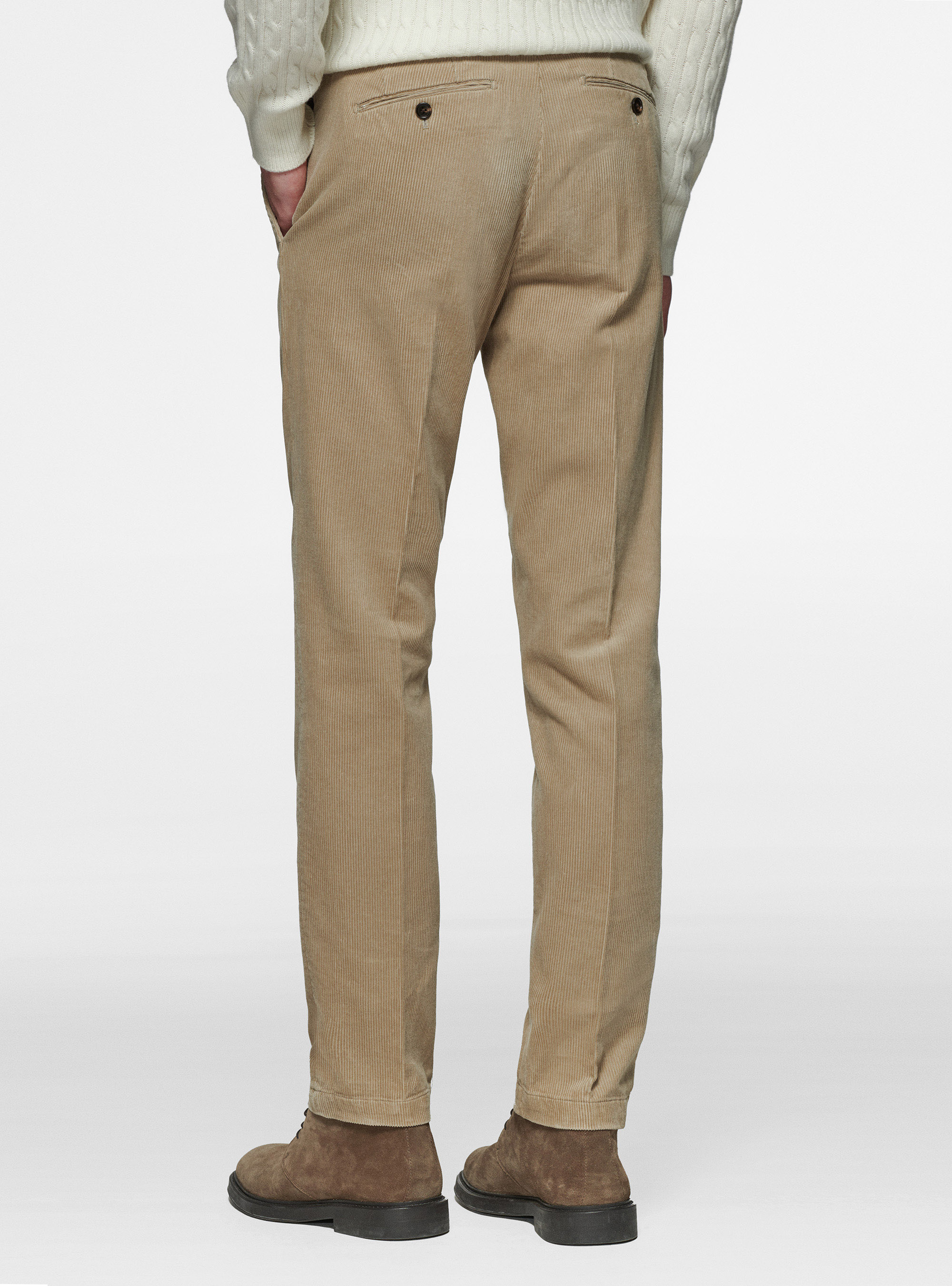 Pantaloni in velluto, SABBIA