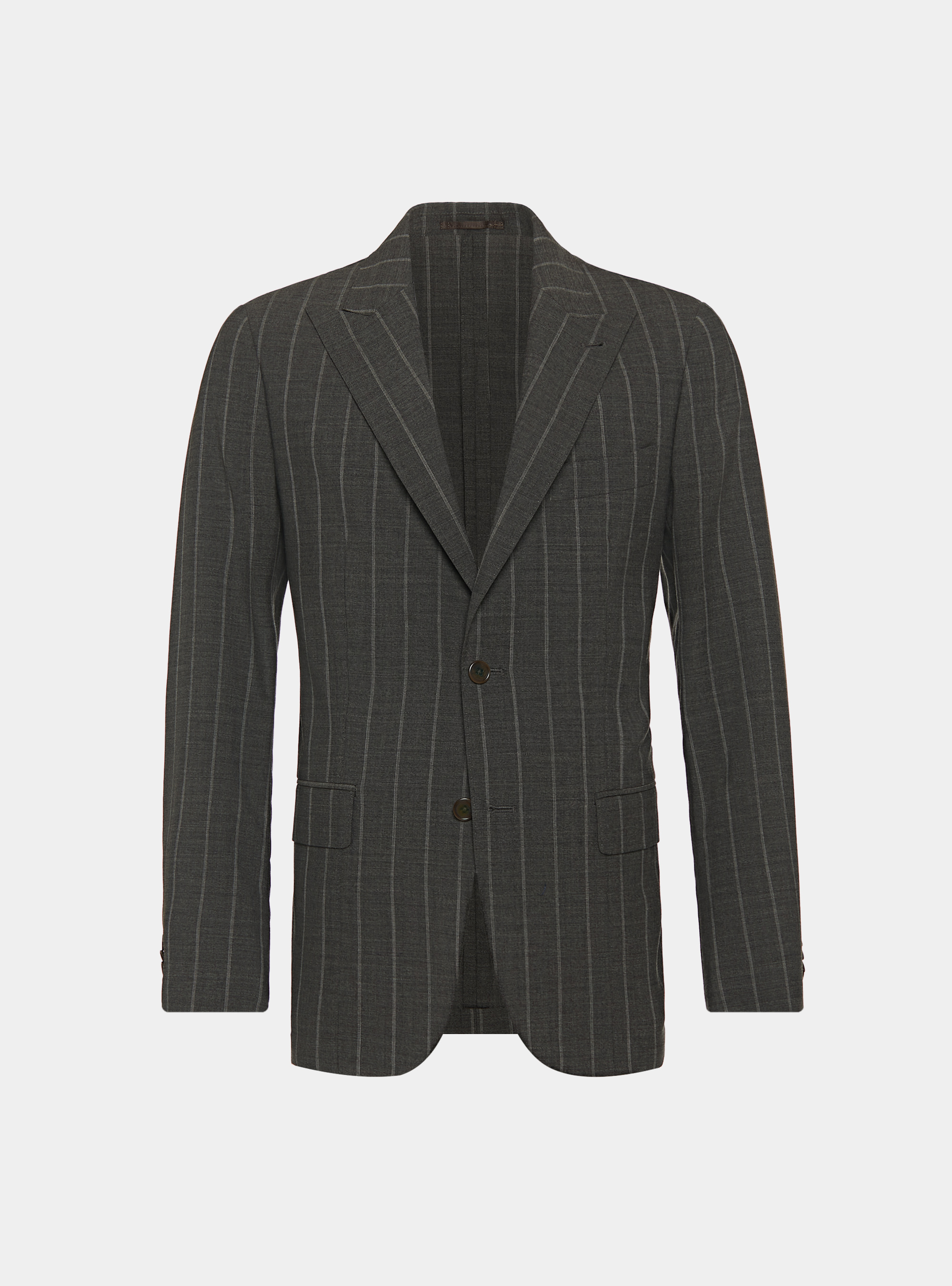 Veste à rayures en pure laine, BOUE