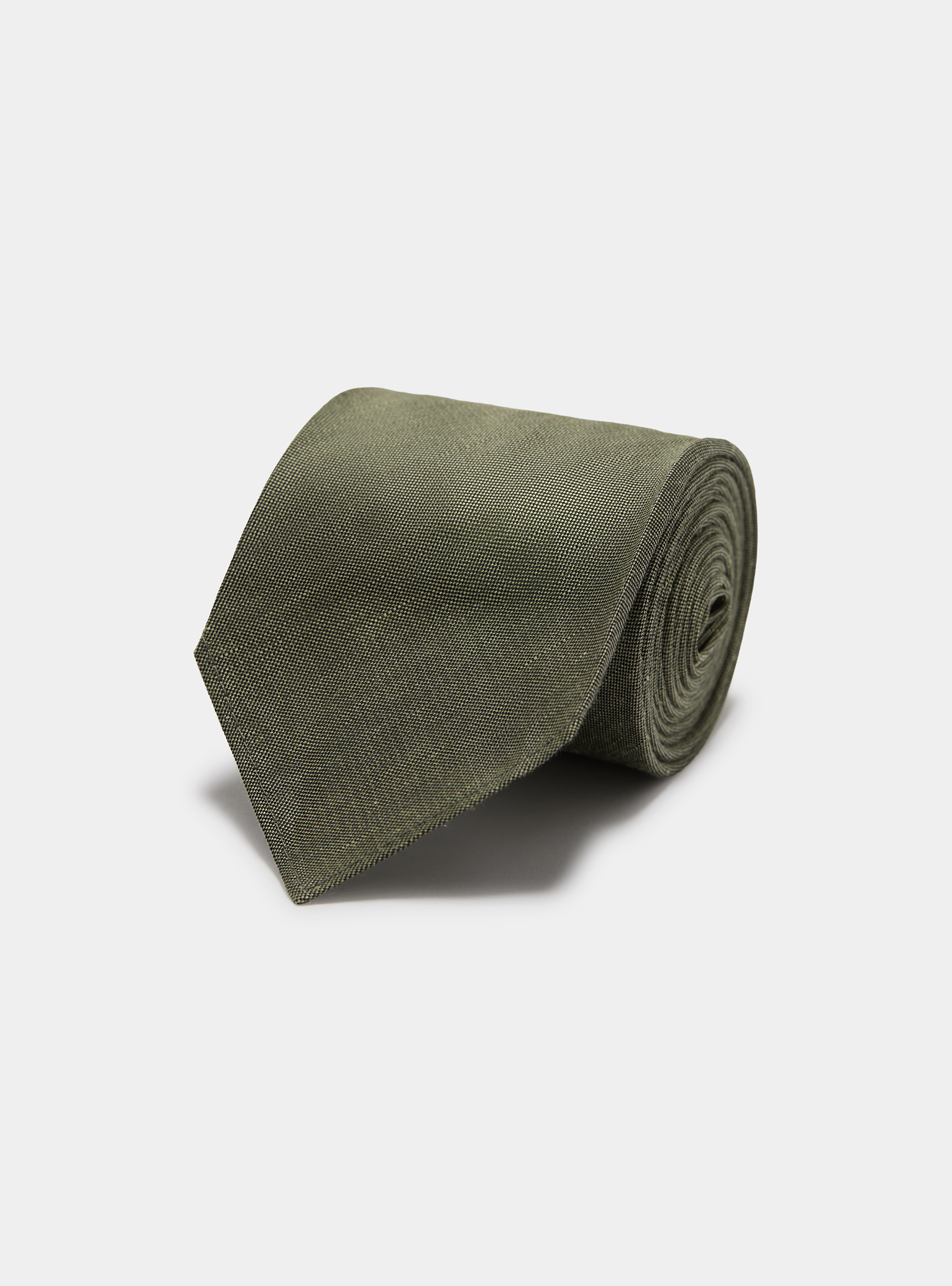 Silk and linen tie, SALVIA 0602C
