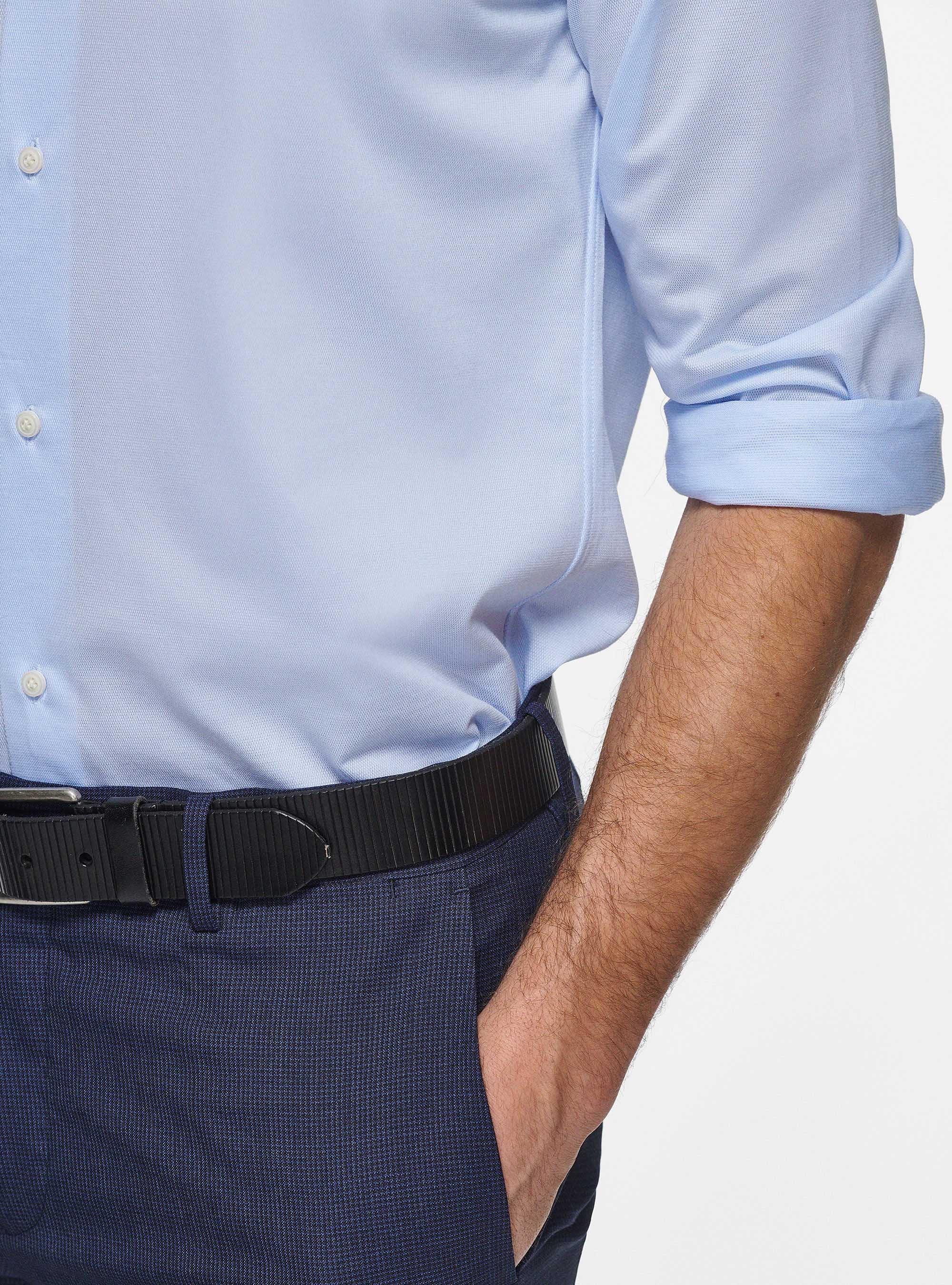 COOLMAX fabric pique shirt, LIGHT BLUE