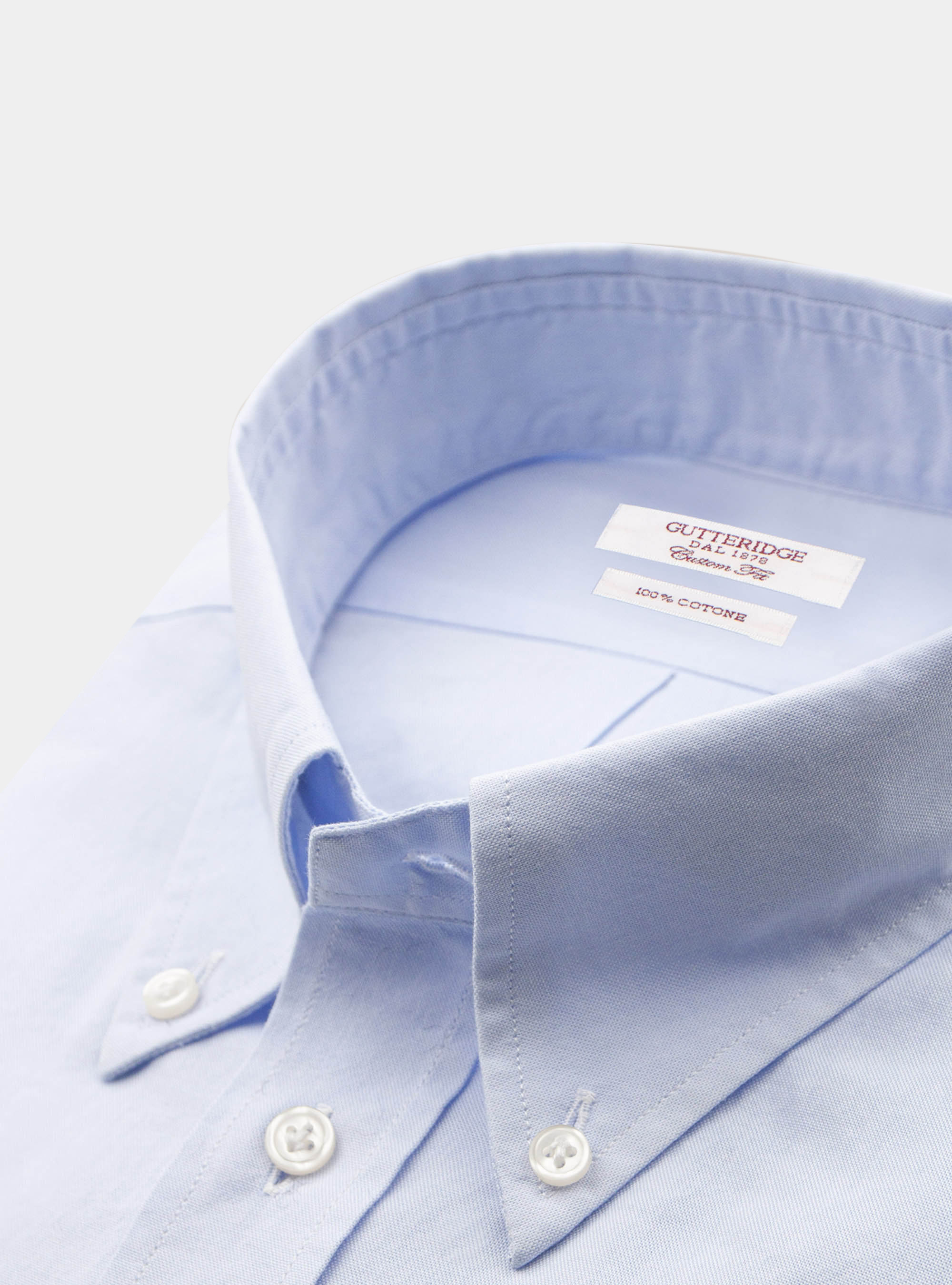 Oxford custom button down collar shirt, LIGHT BLUE