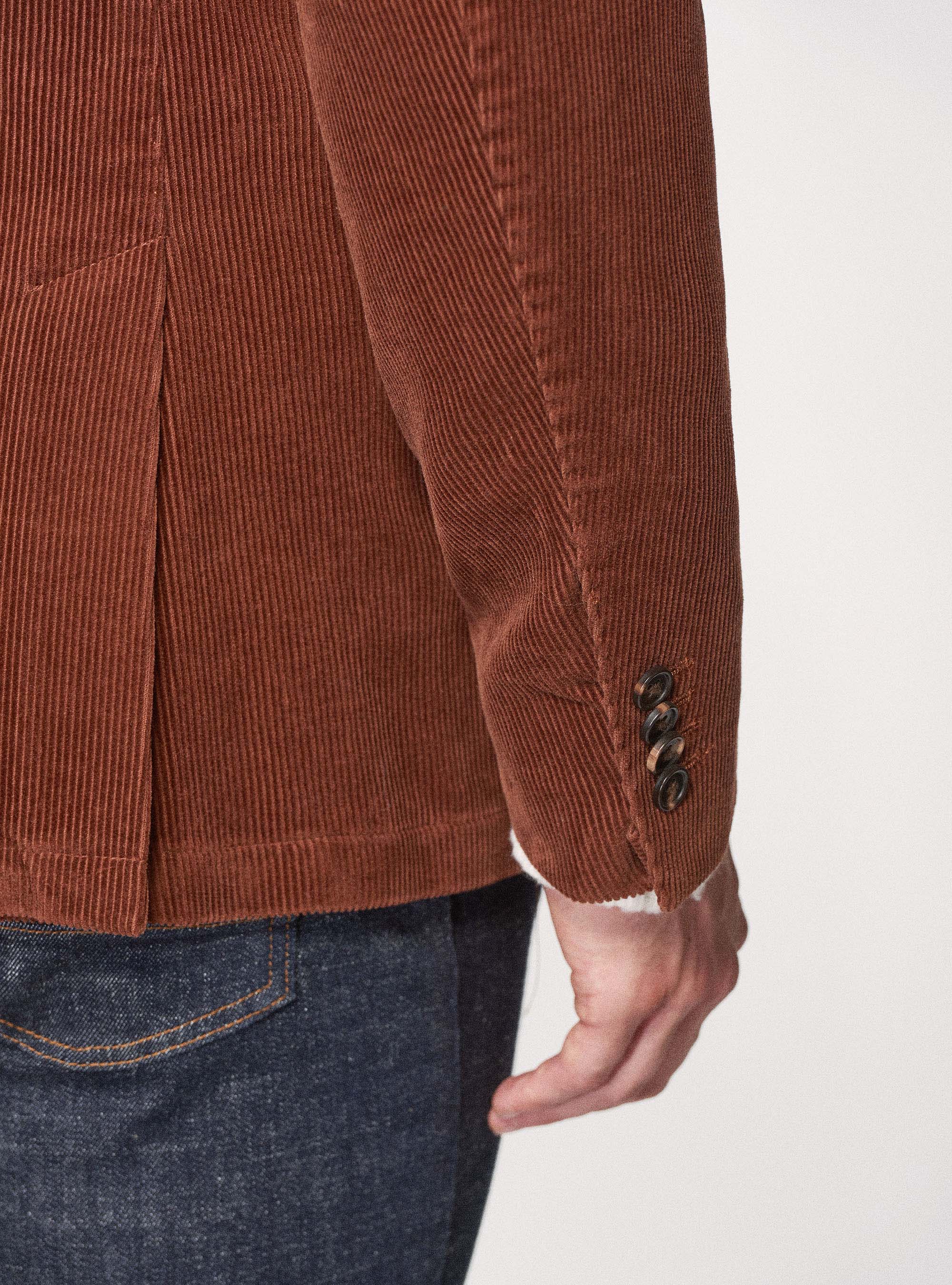 Giacca in velluto a coste di cotone, COCCIO