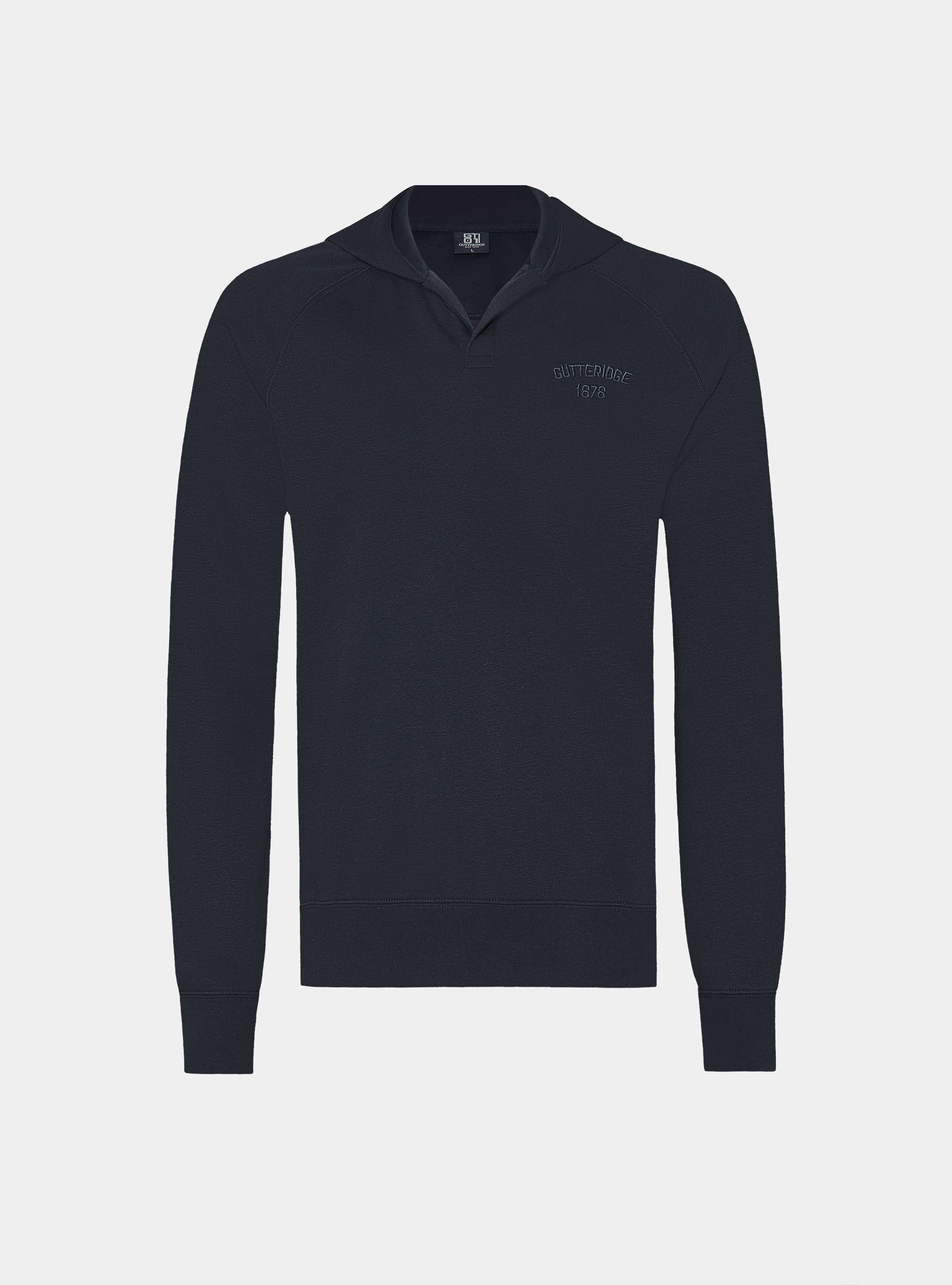 Sudadera con capucha GT01 en mezcla de algodón, AZUL MARINO