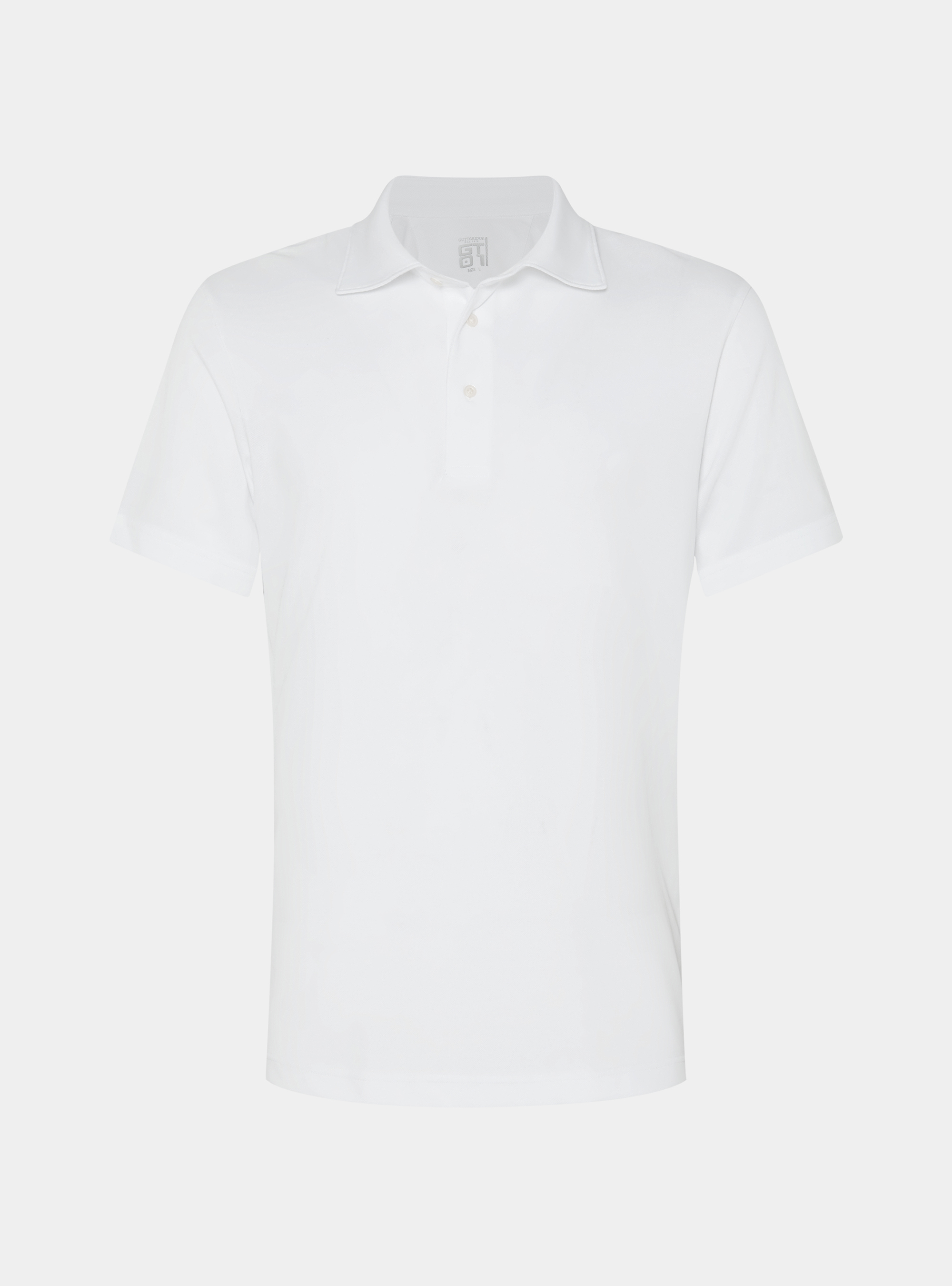 GT01 stretch pique polo shirt, WHITE