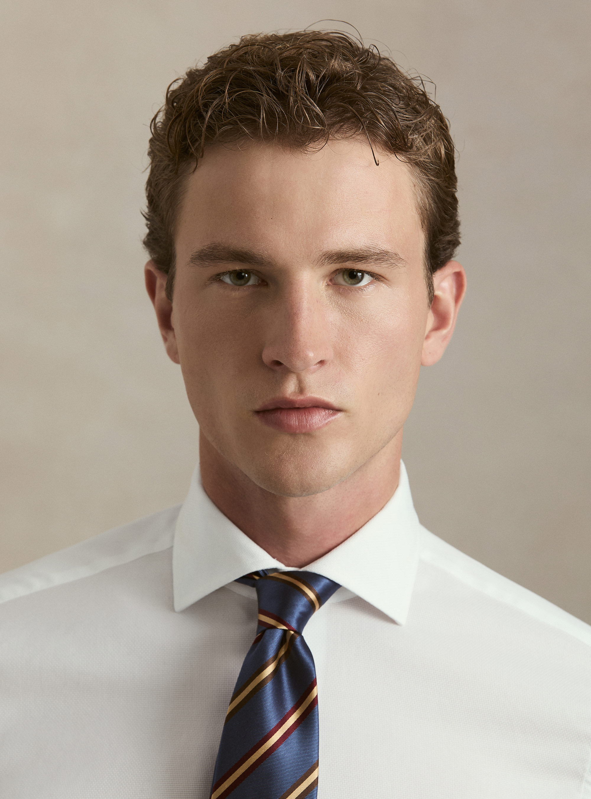 Textured cotton shirt, WHITE