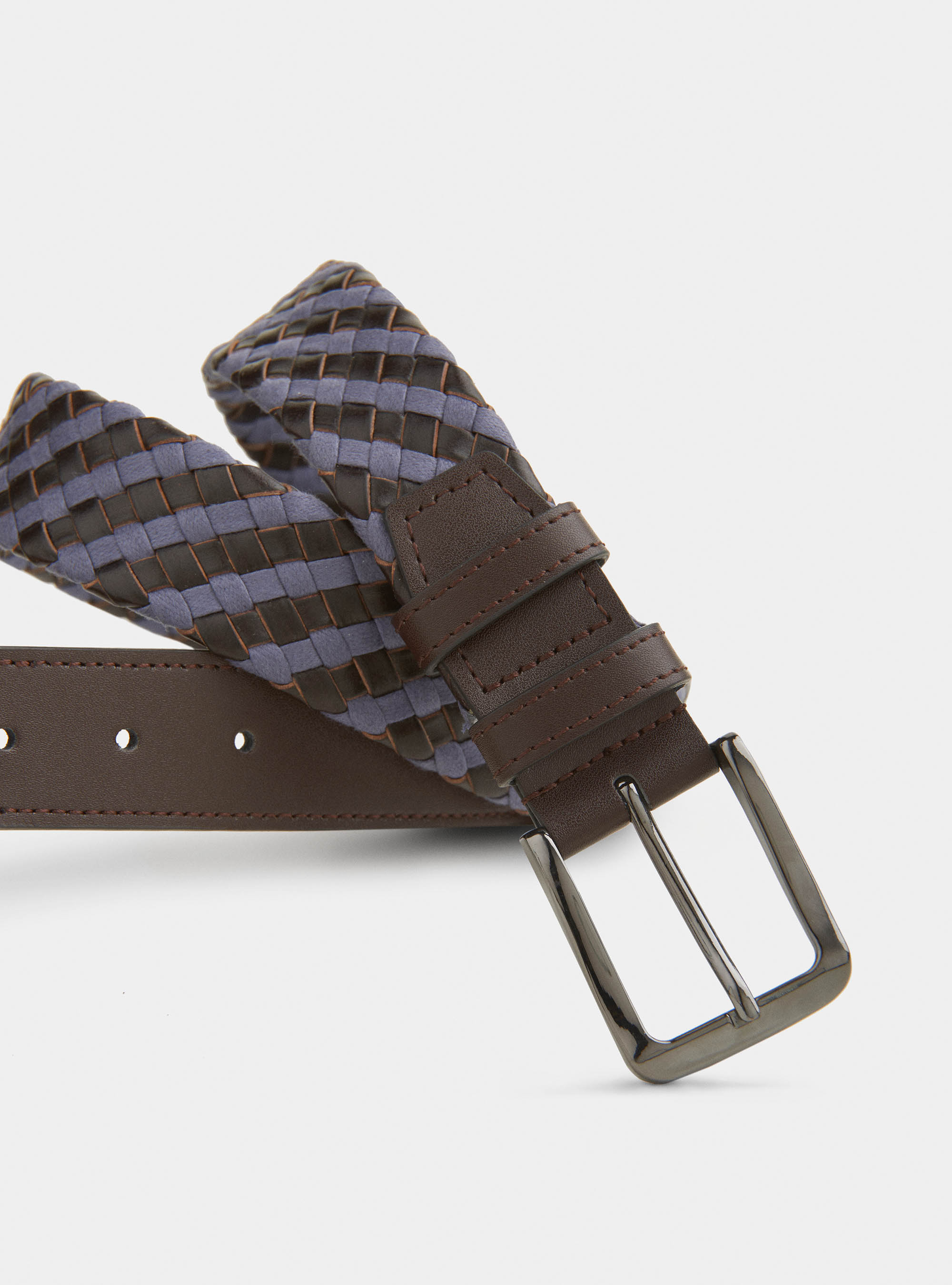 Cintura intrecciata, MARRONE