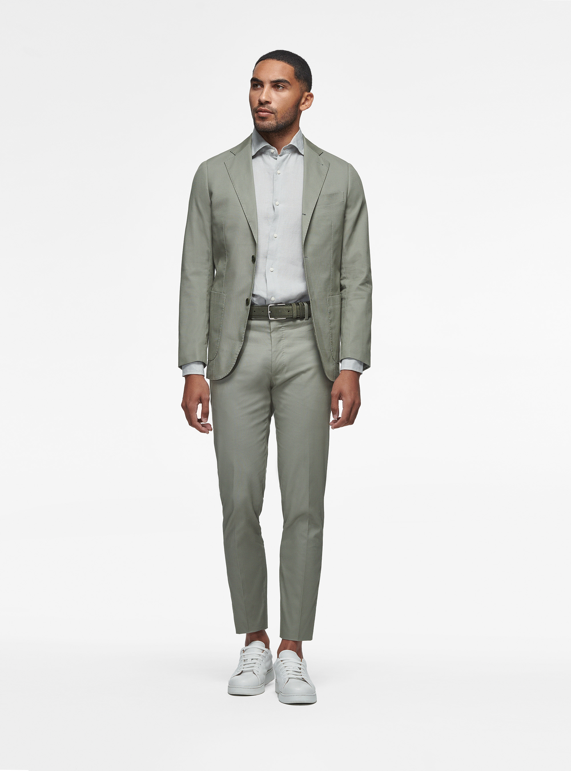 Giacca in puro cotone armaturato, SALVIA 0602C