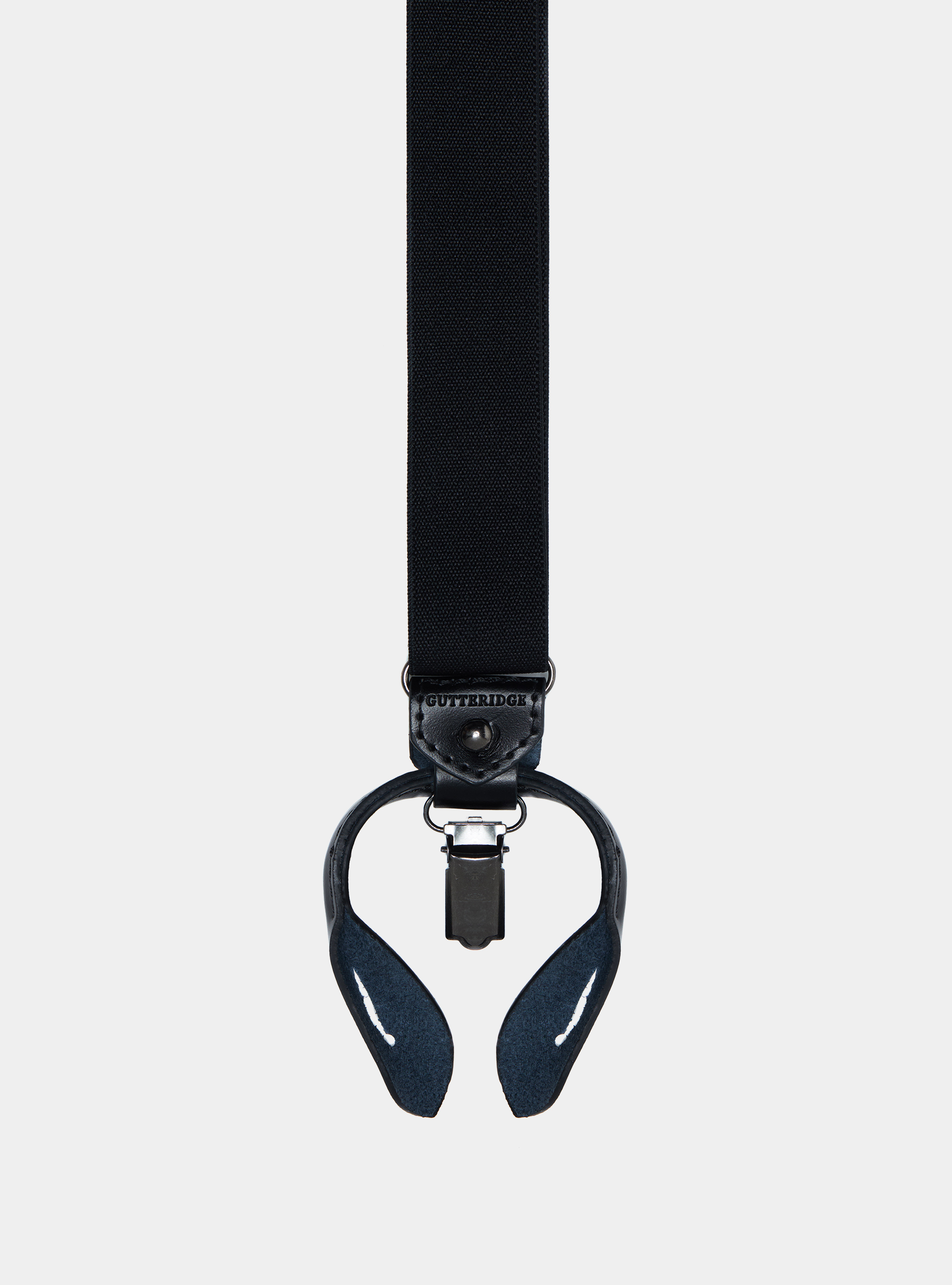 Unifarbene Hosentr&auml;ger, NERO 0100C