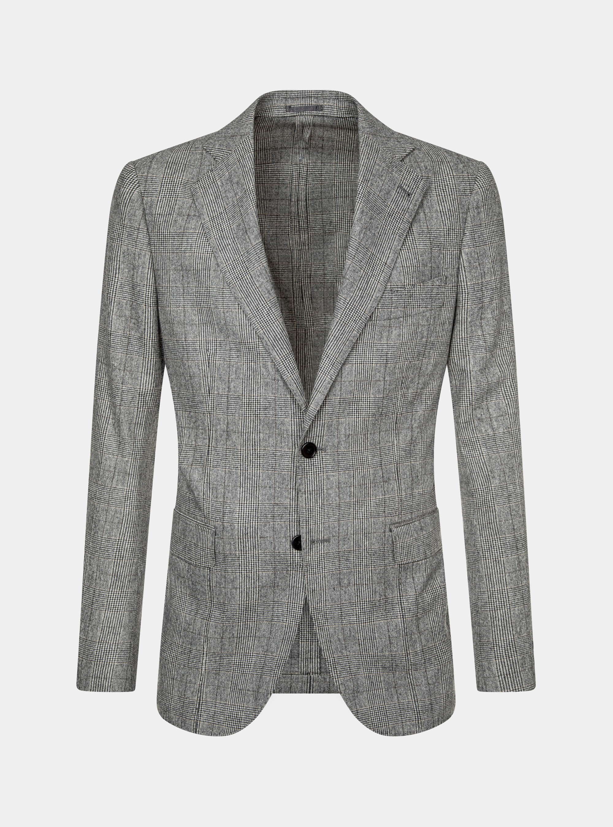 Giacca in lana principe di Galles, GRIGIO CHIARO MELANGE