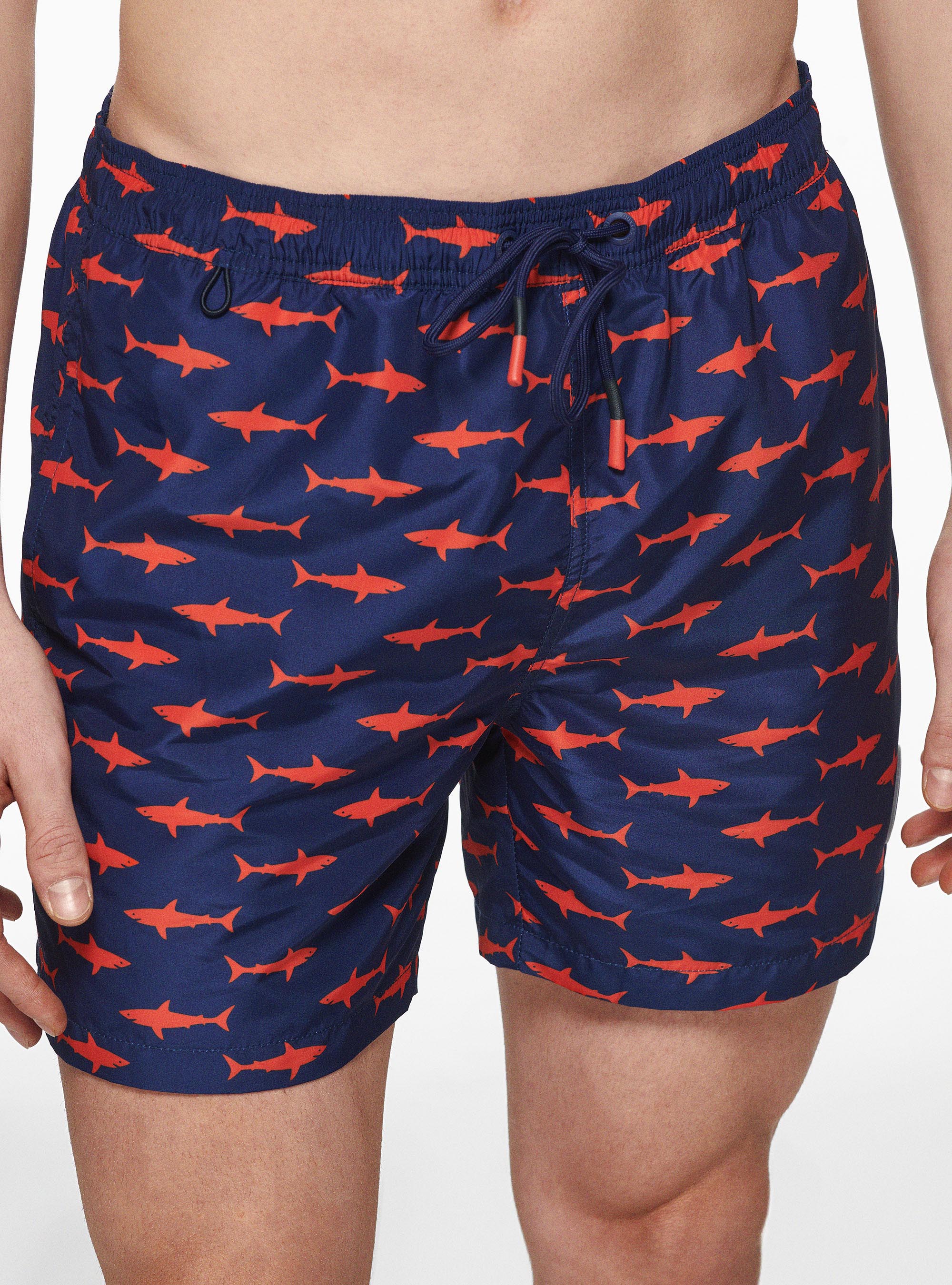 Costume da bagno con squali, BLU ROYAL