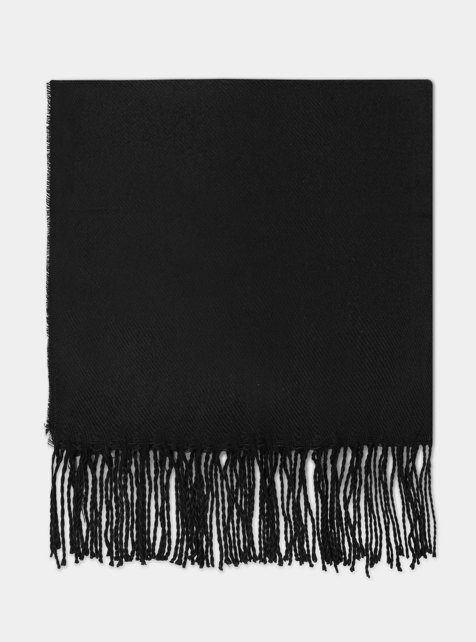 Sciarpa tinta unita, NERO