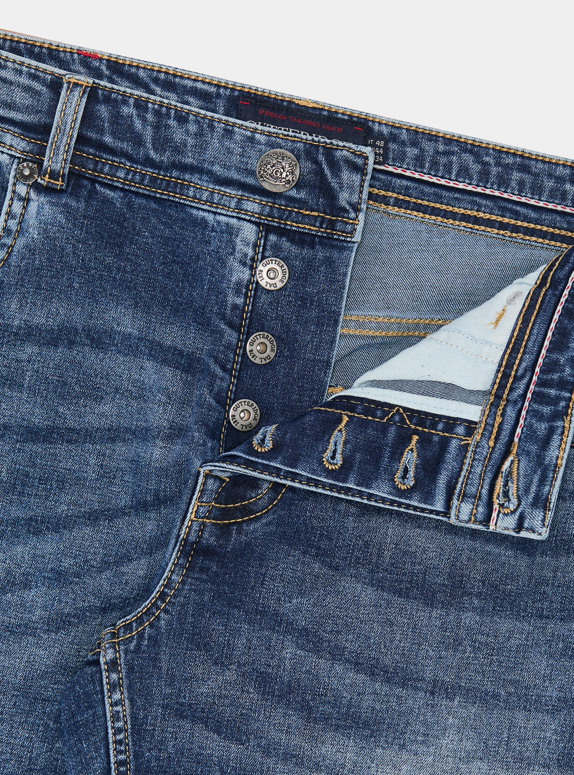 5 Tasche denim regular fit, BLU NAVY