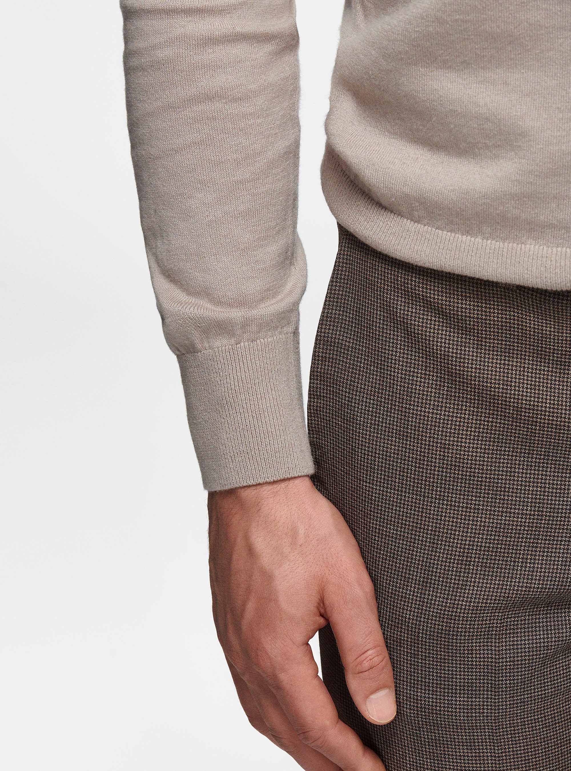 Pullover mit Rundhalsausschnitt aus Baumwolle, Seide und Kaschmir, SABBIA 0561C