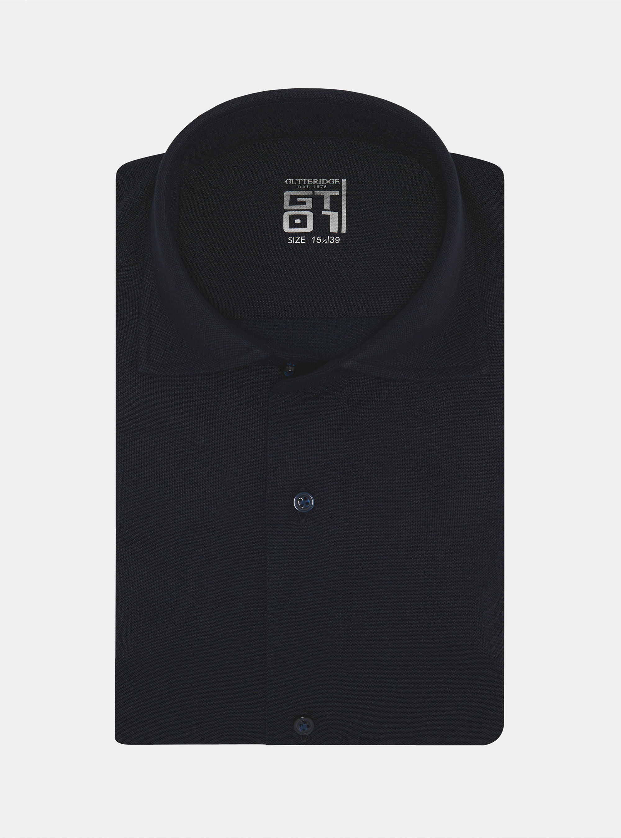 Camicia a polo GT01 in misto cotone piquet, BLU NAVY