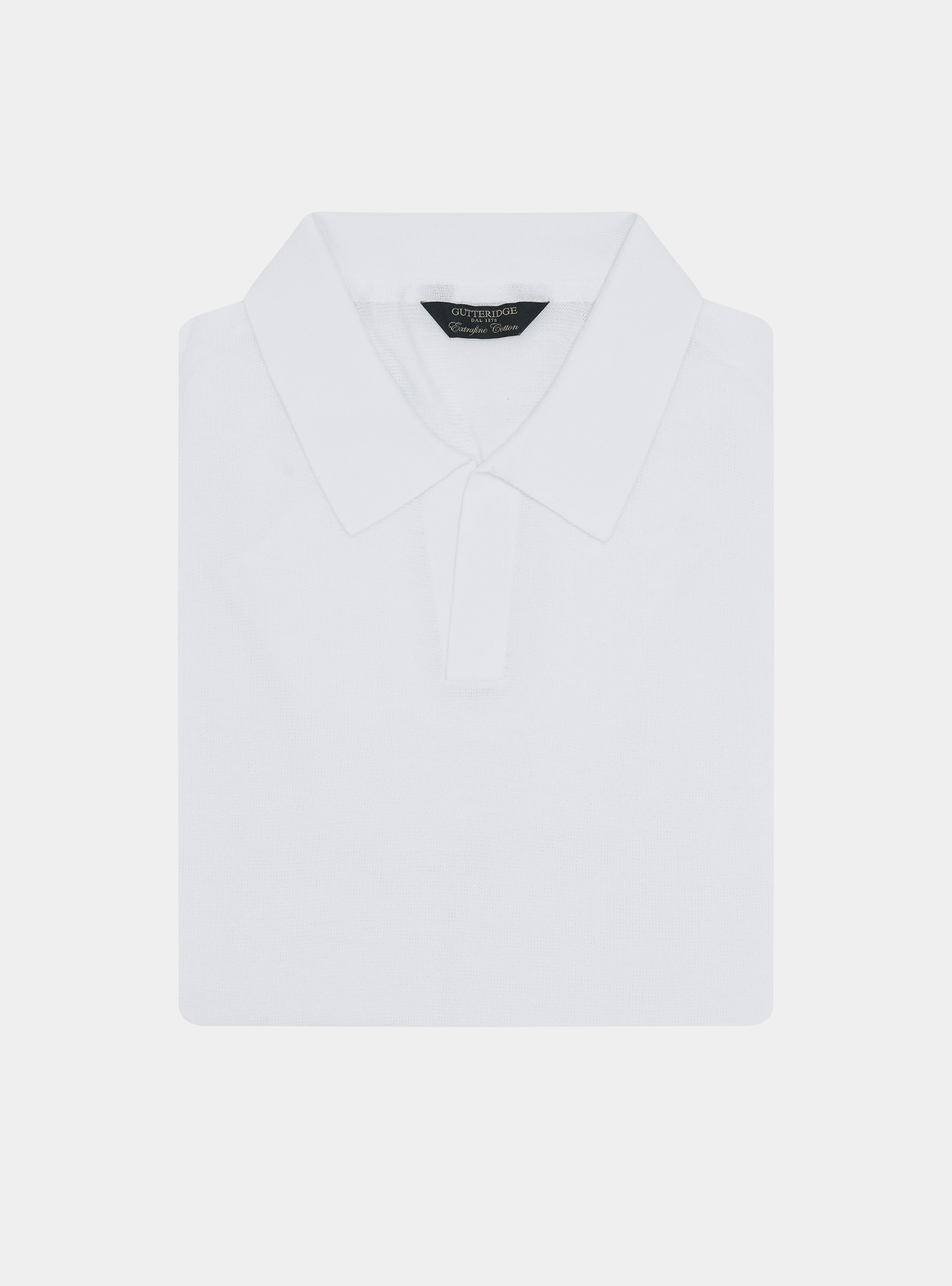 Knitted links polo shirt in extra-fine cotton, WHITE