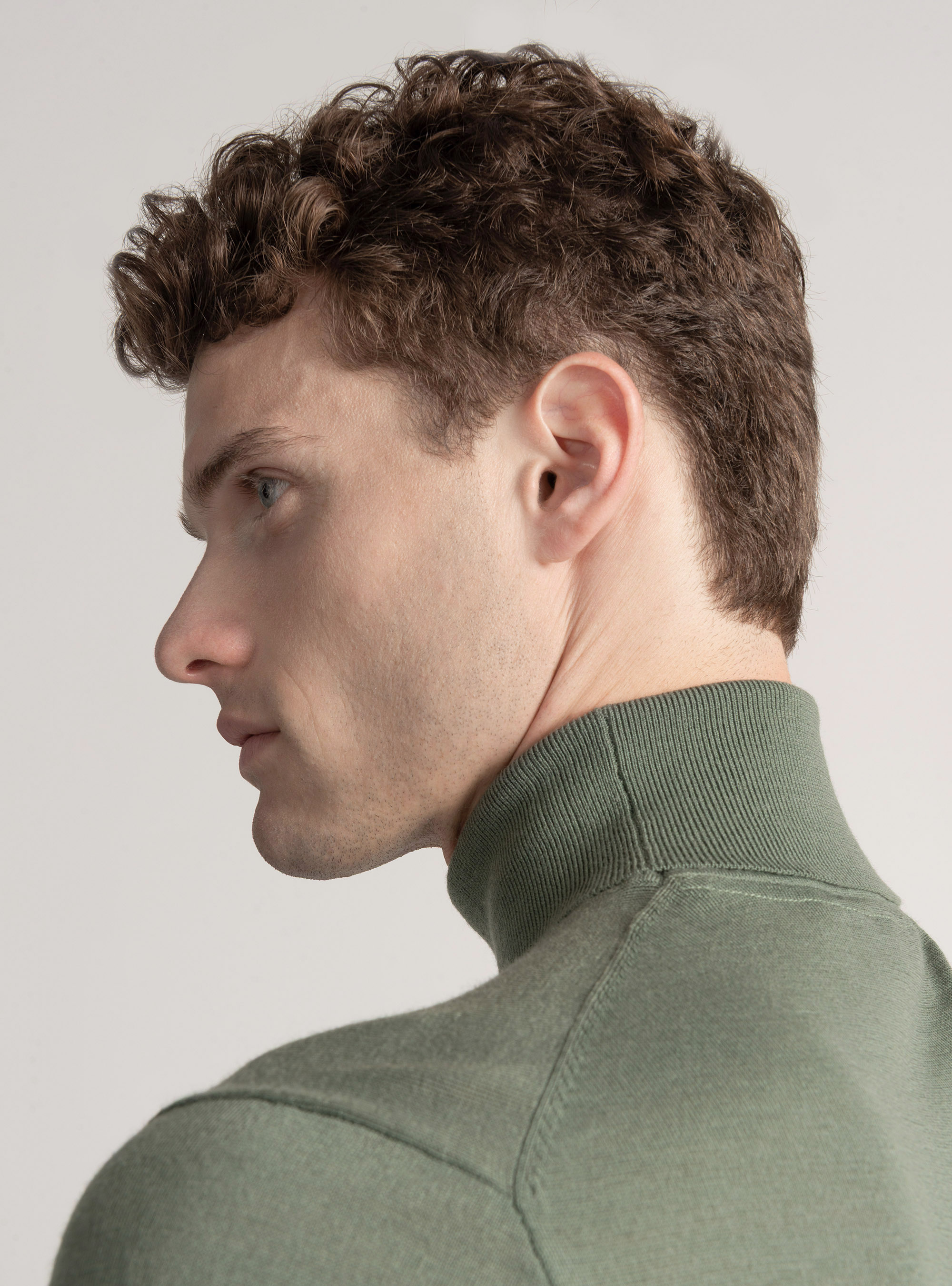 Dolcevita in pura lana merino extrafine, SALVIA 0602C