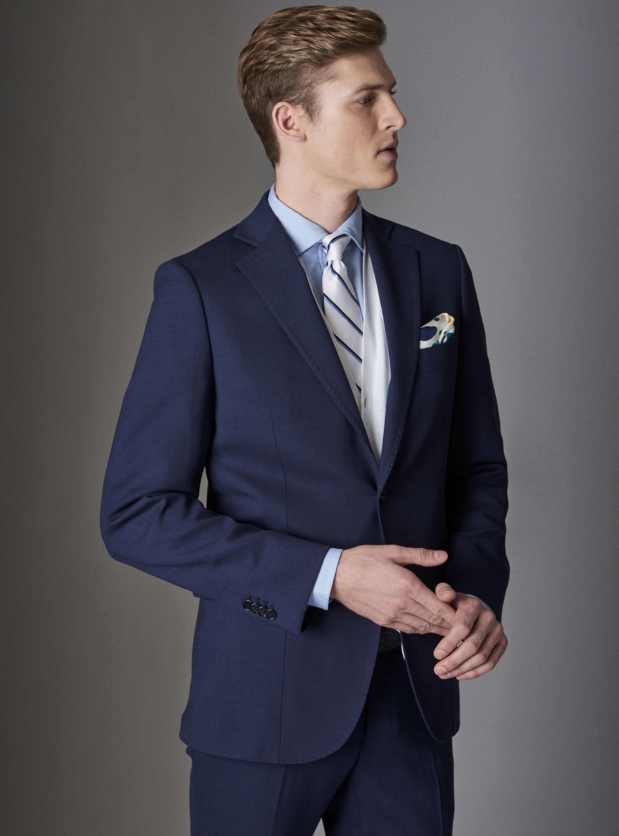 Giacca per abito micro texture, BASALTO