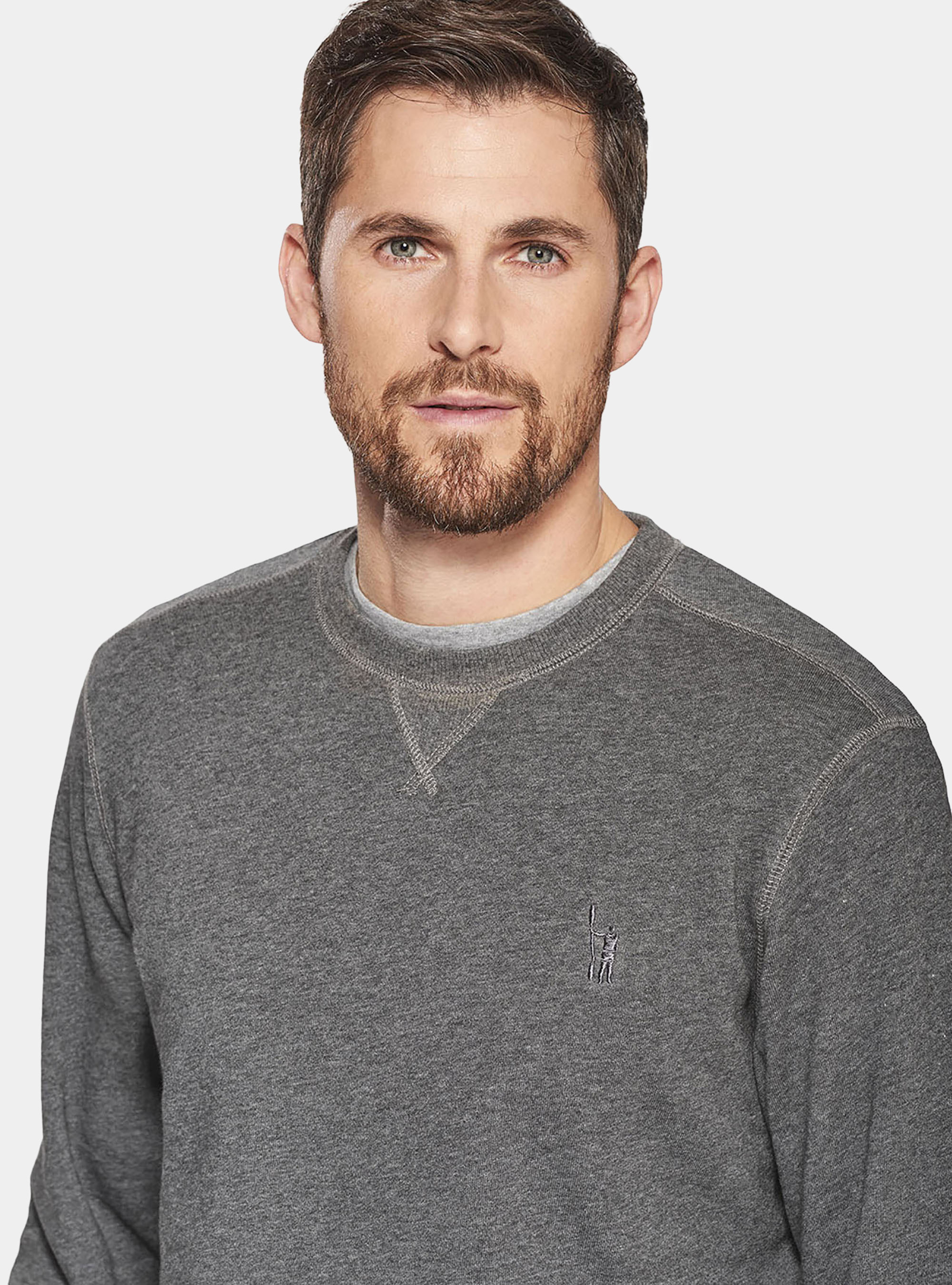 SWEATSHIRTS, ASPHALT GREY