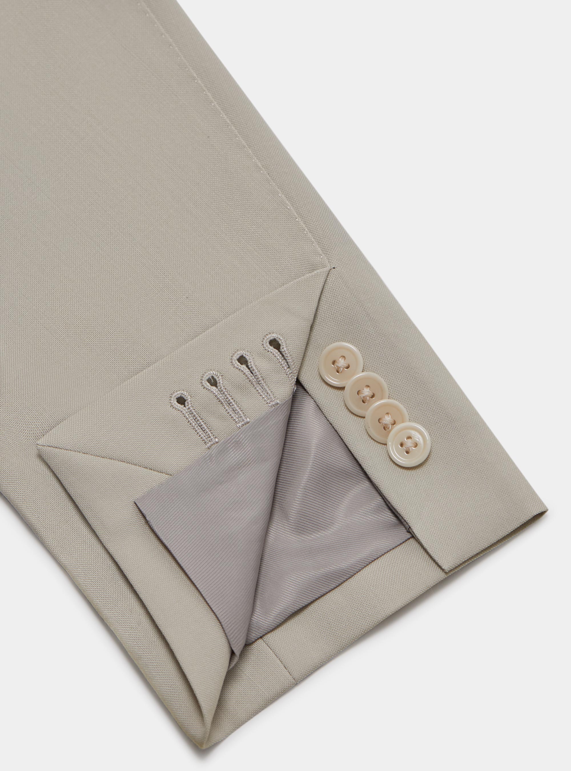 Giacca in pura lana Vitale Barberis Canonico, PANNA