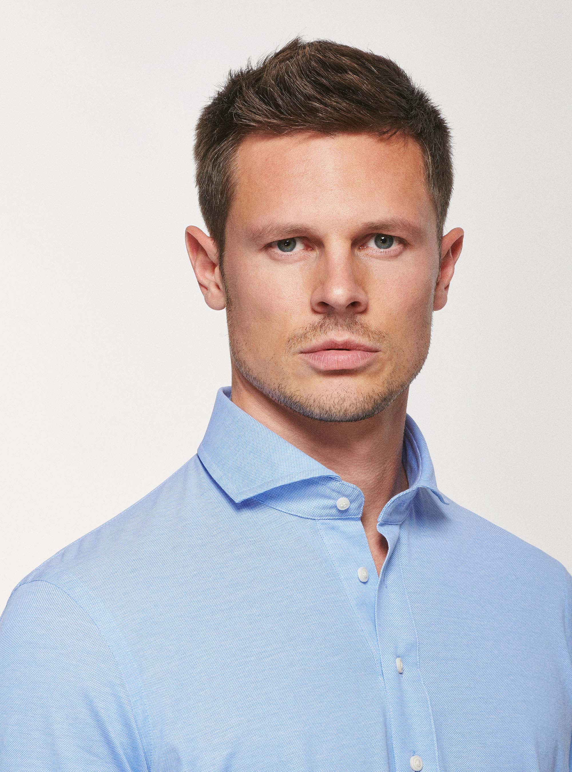 Piqué polo shirt, LIGHT BLUE