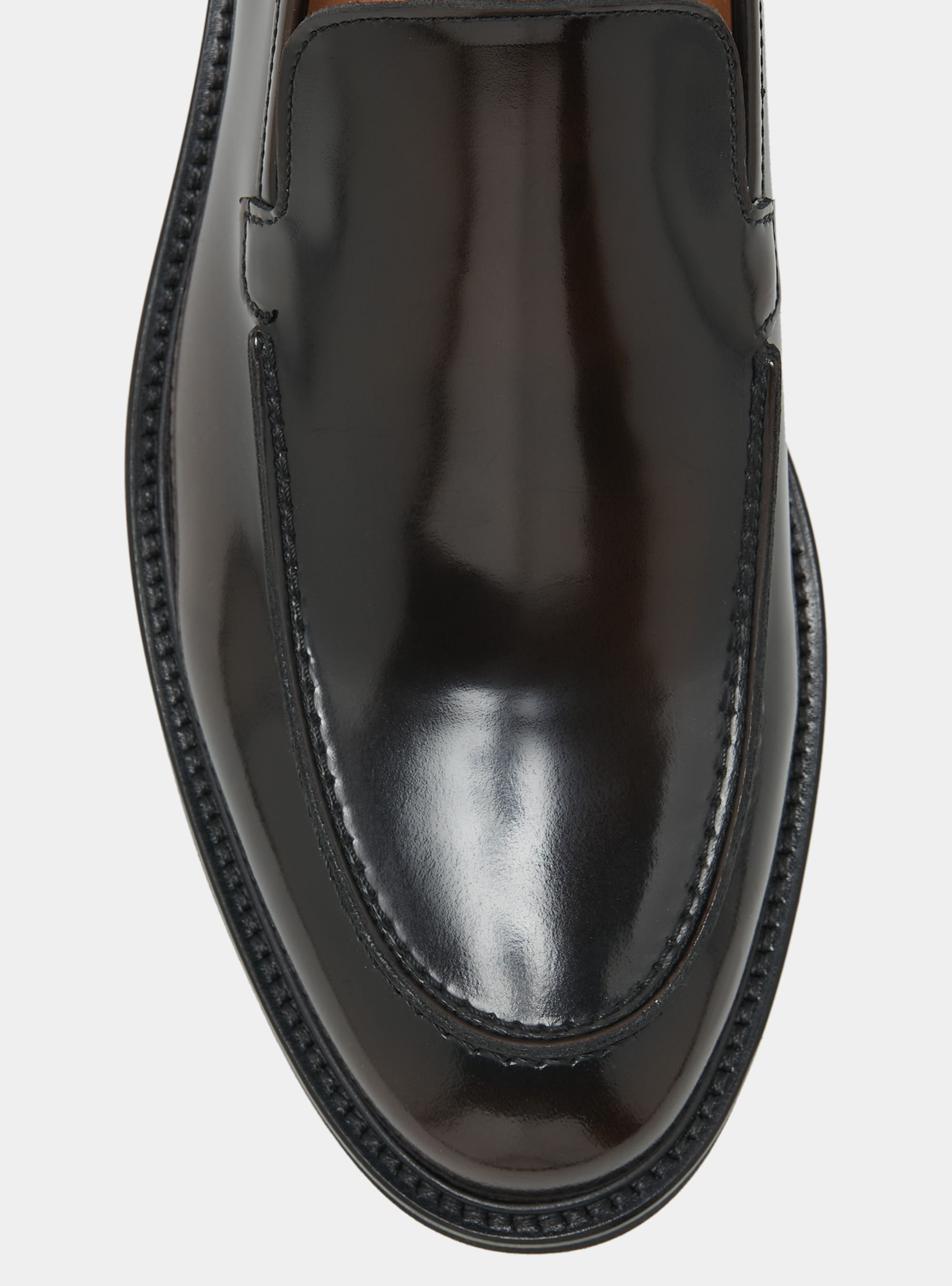 Abrasive leather moccasins with vibram sole, BROWN