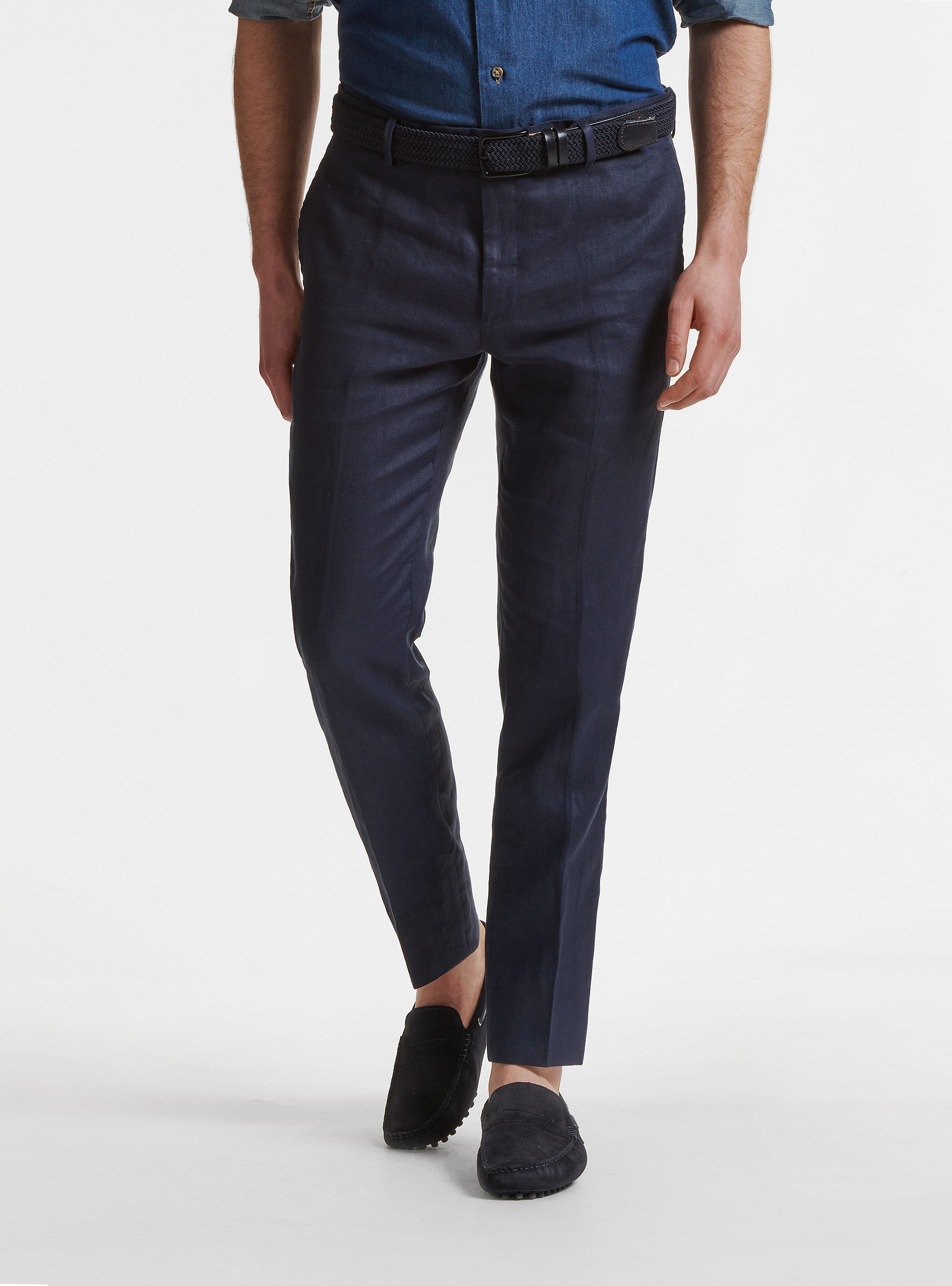 Pantalon de costume en lin pur