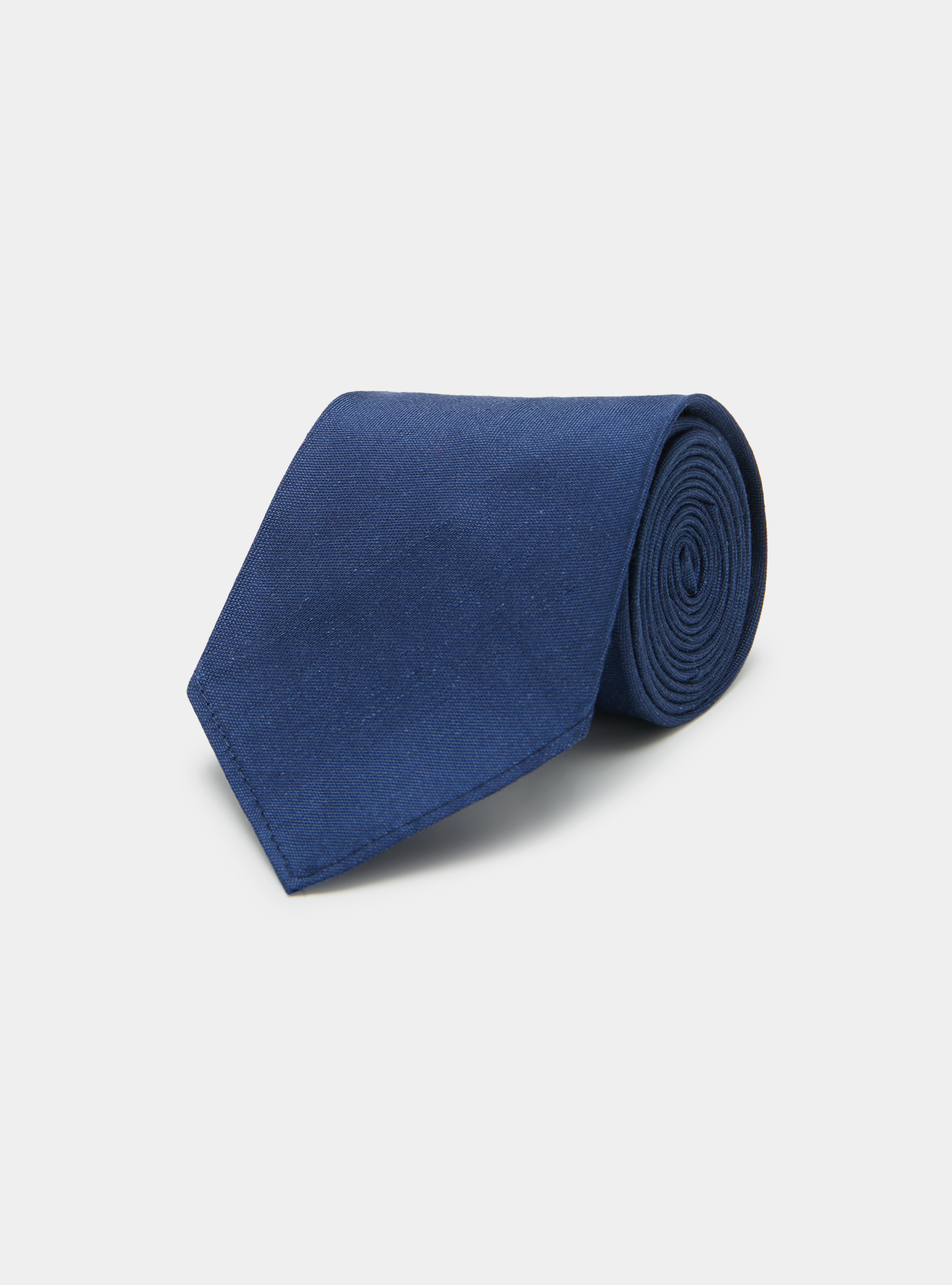 Gutteridge - Cravatta in seta e lino, Unisex, Blu, Taglia: Unica