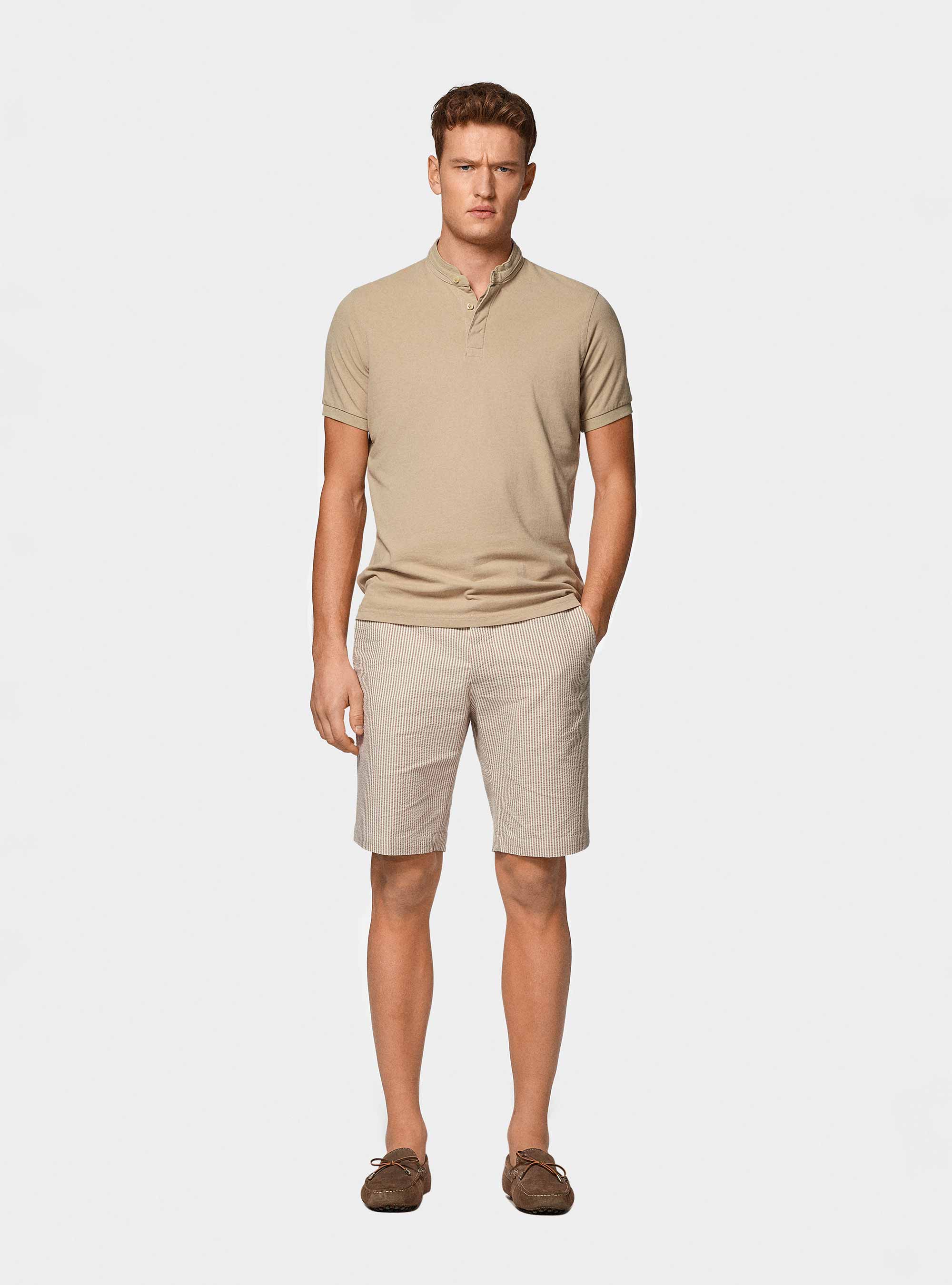 Polo en piqué coréen, Ã CRU