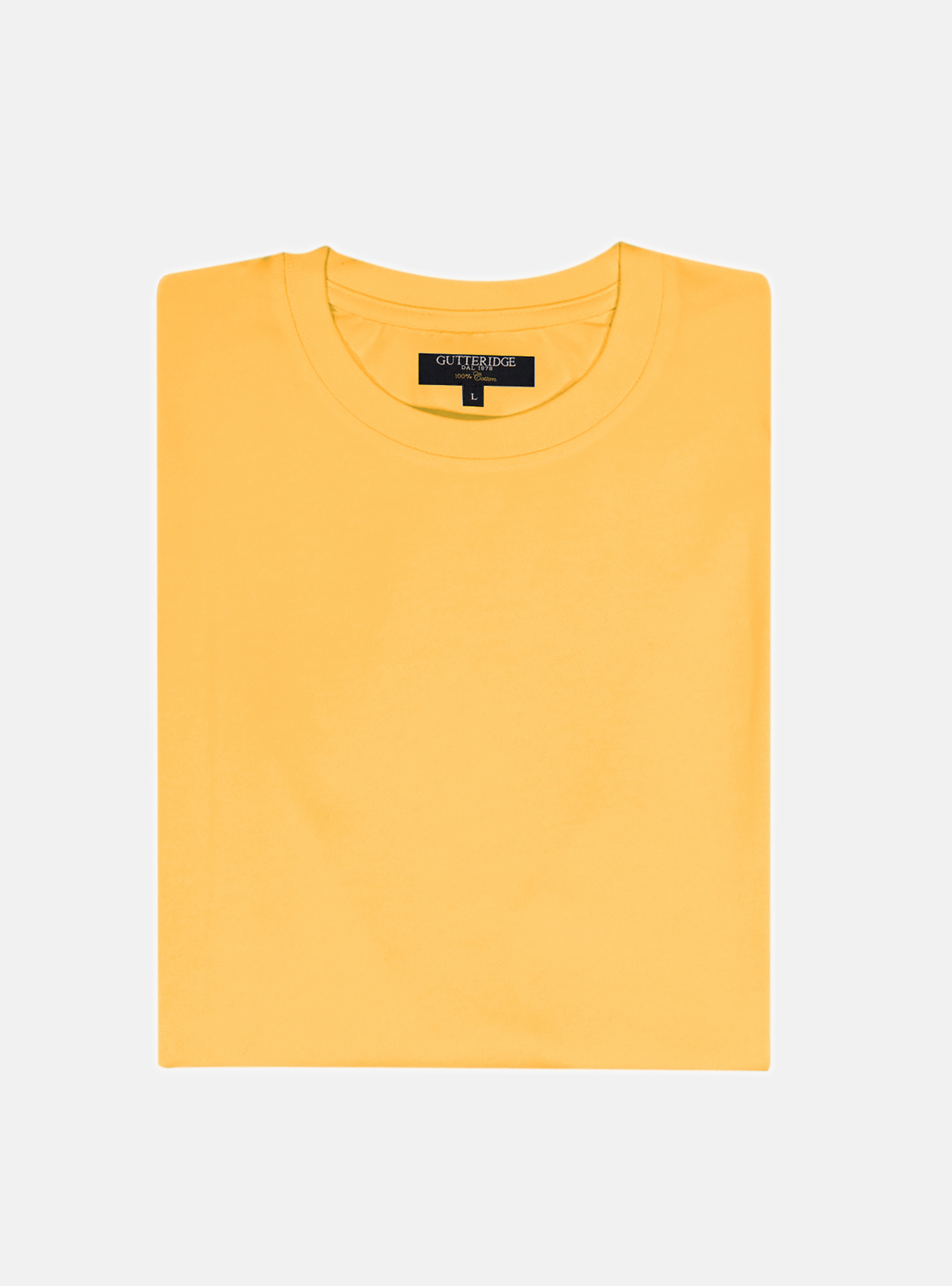 CAMISETA DE PUNTO MEDIA MANGA, LISA, AMARILO