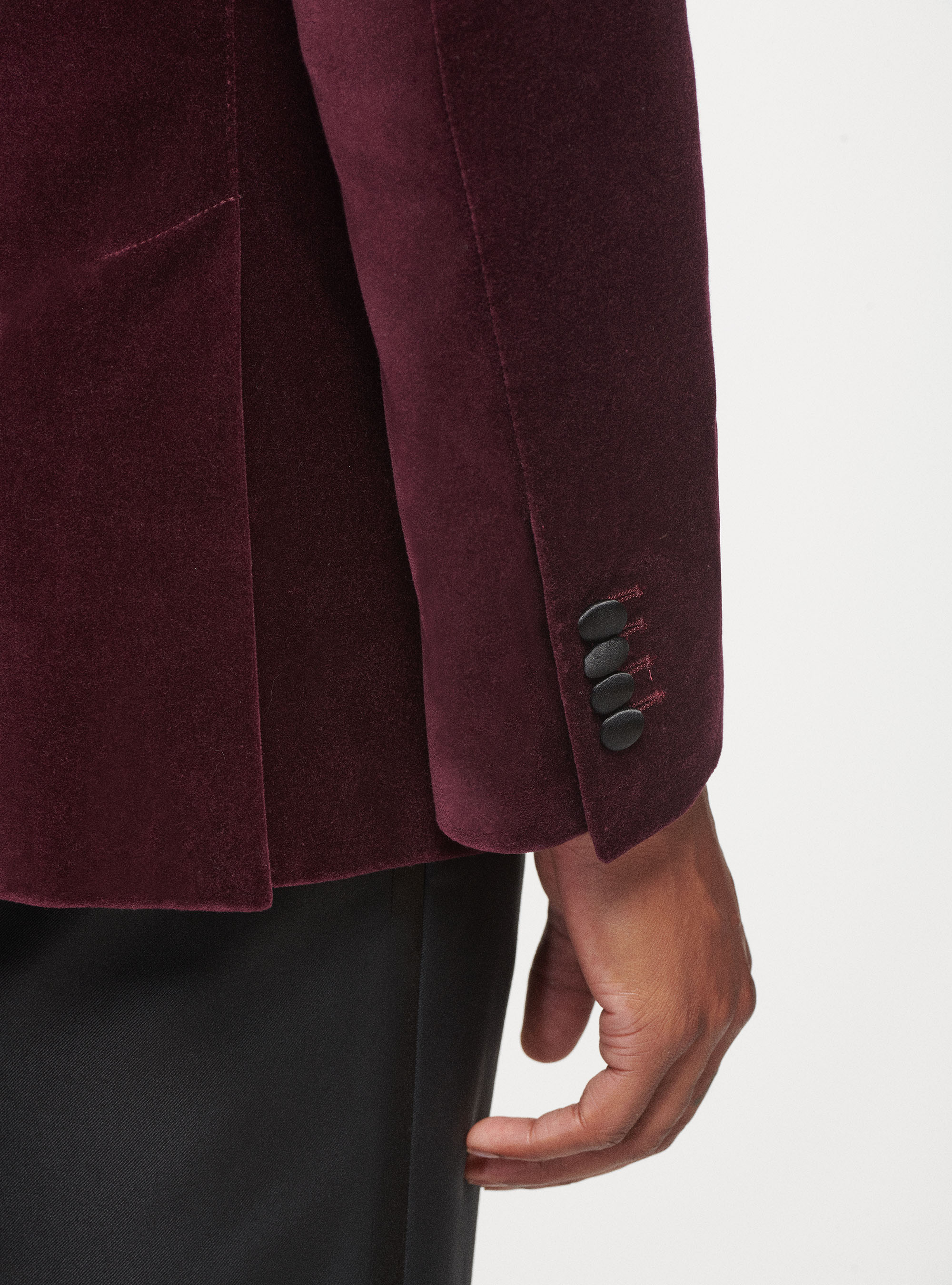 Velvet tuxedo blazer, VINACCIA 0401C