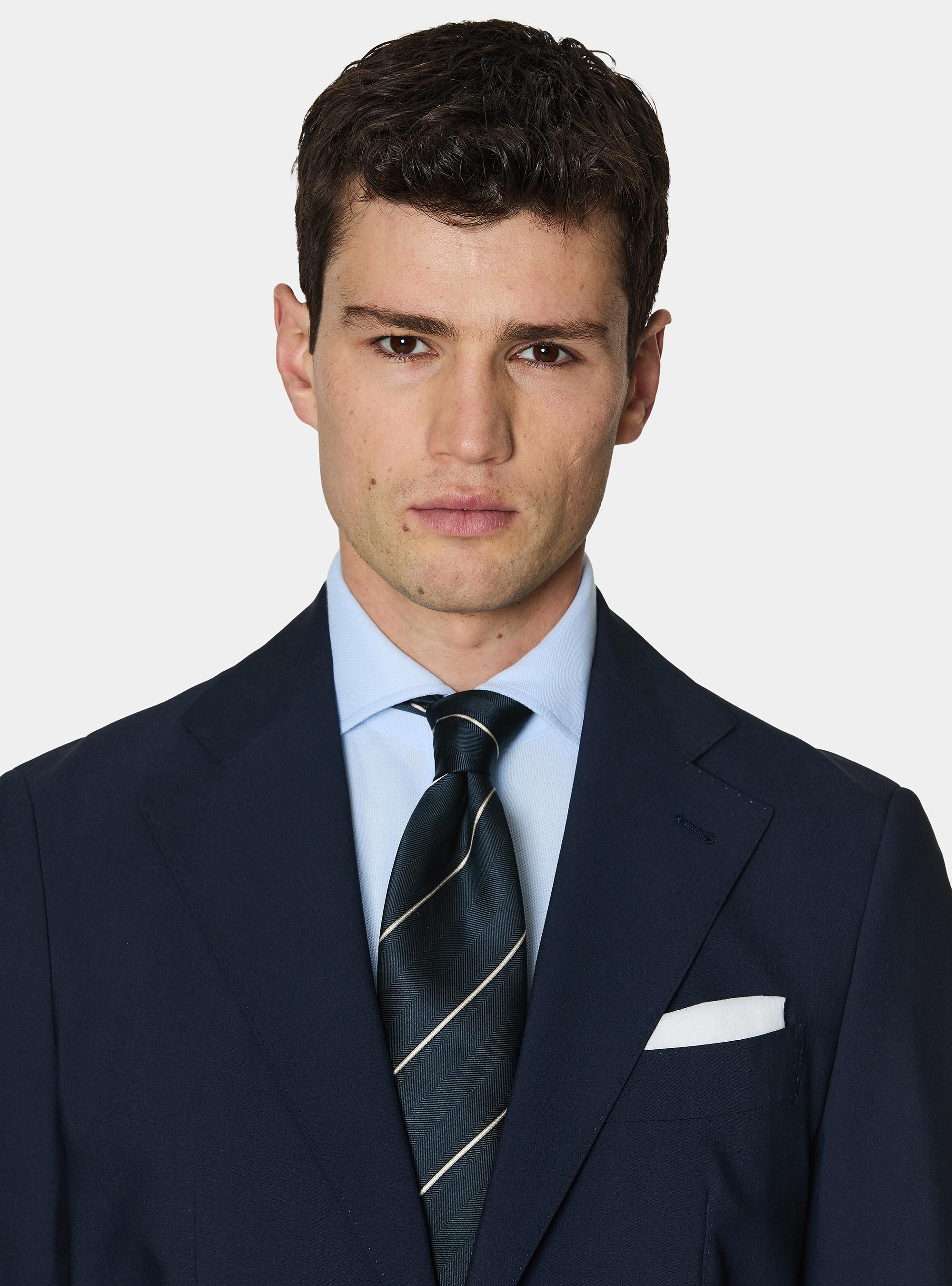 Slim fit suit blazer, NAVY BLUE