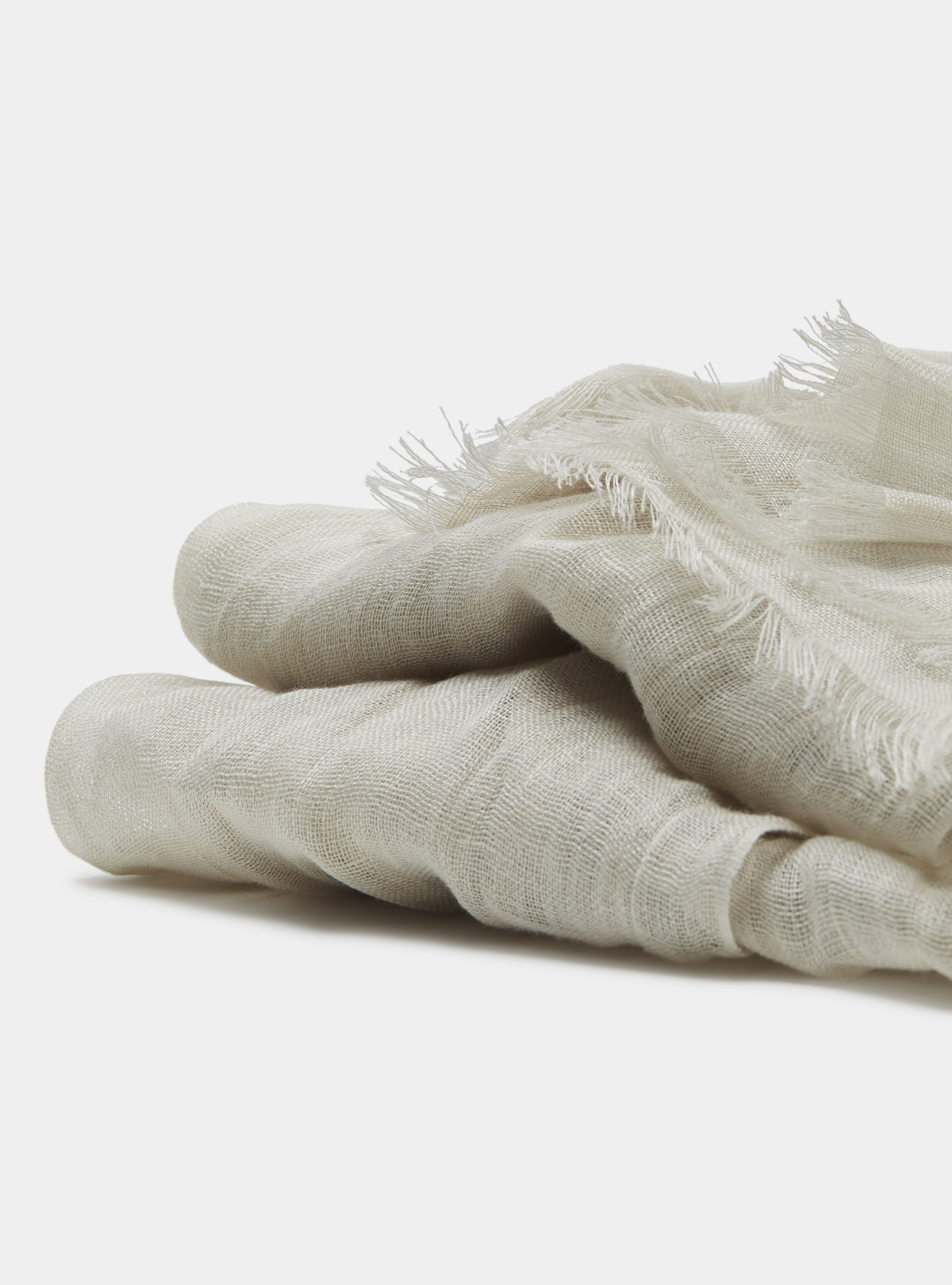 Linen scarf, SAND
