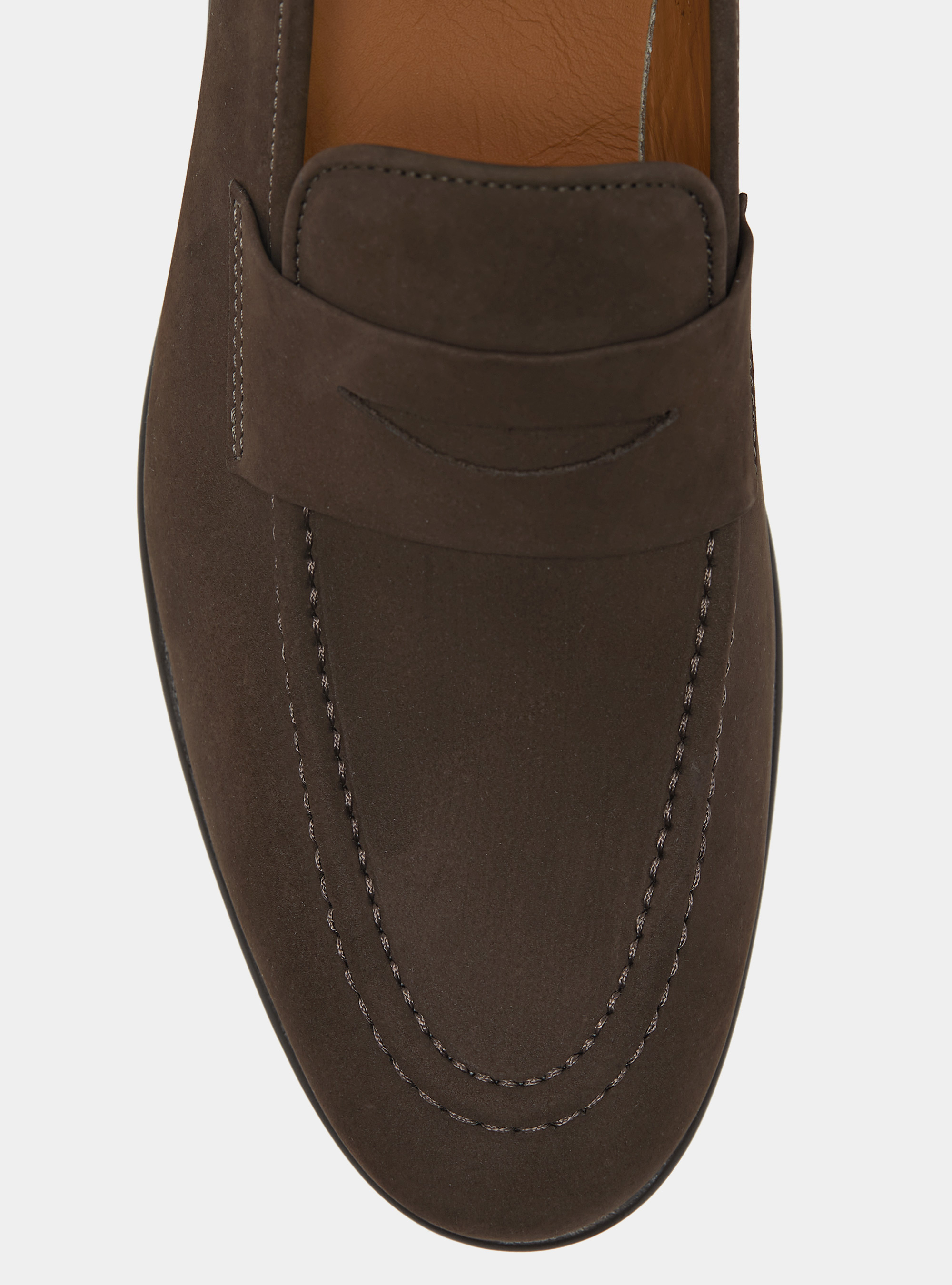 Mocasines de nobuk, MARRON