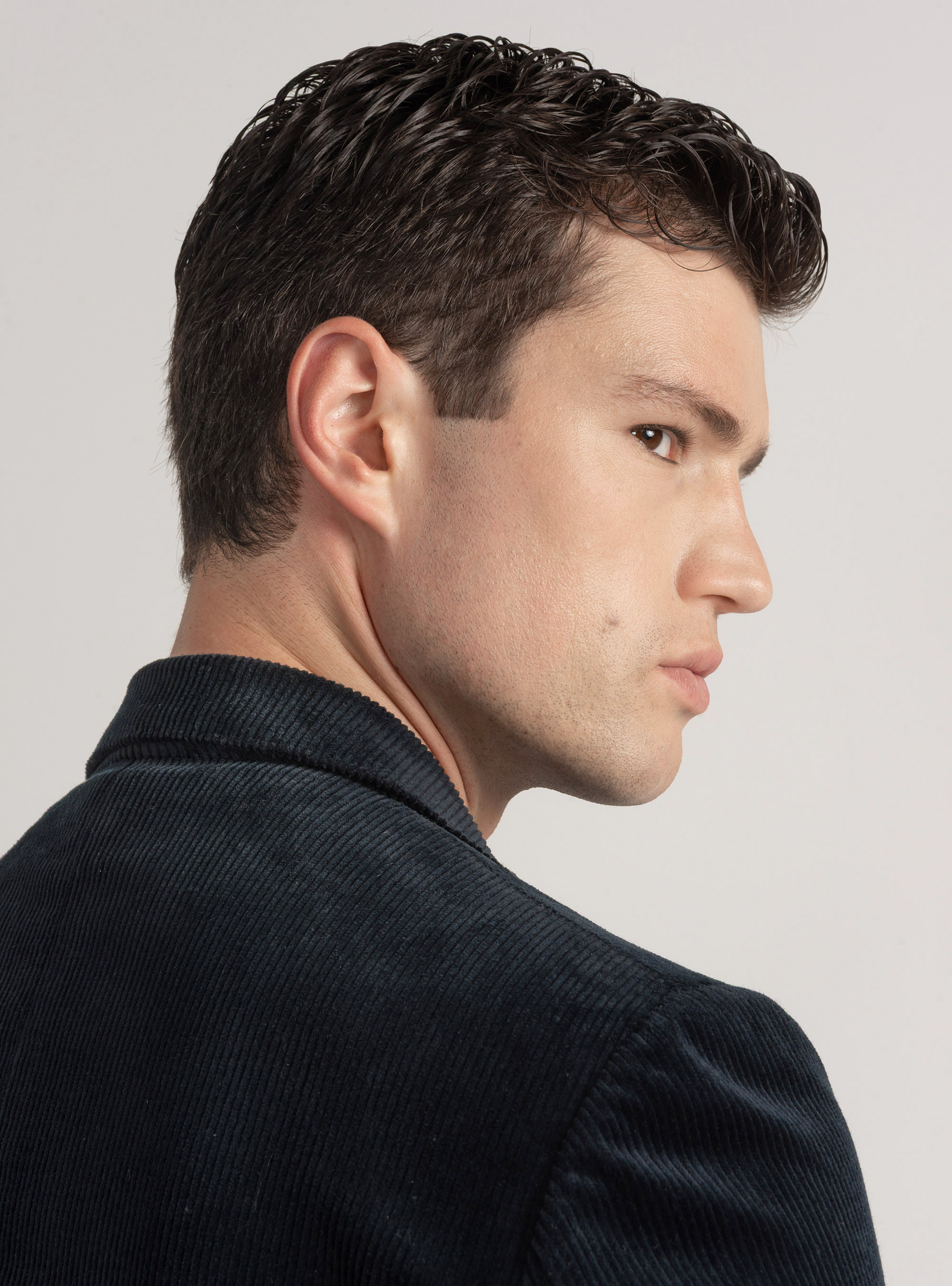 Duca Visconti di Modrone corduroy blazer, NAVY BLUE