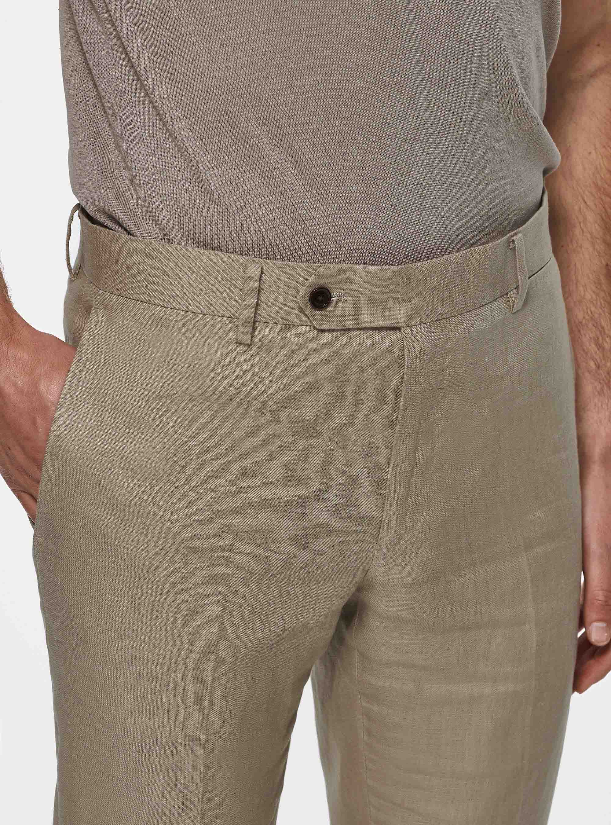 Pure linen trousers, MUD