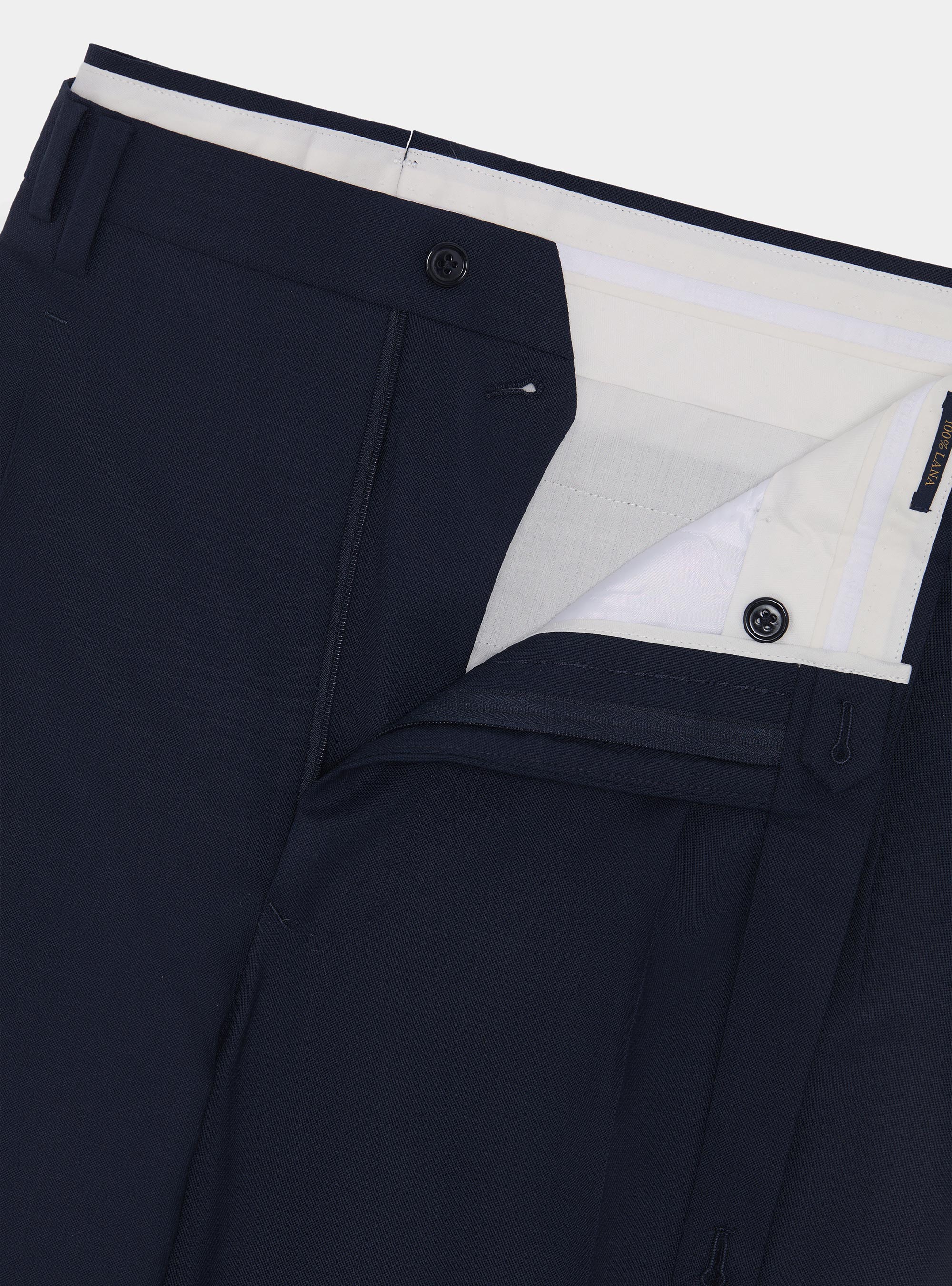 Vitale Barberis Canonico pure wool double pleat trousers, MULTICOLOR