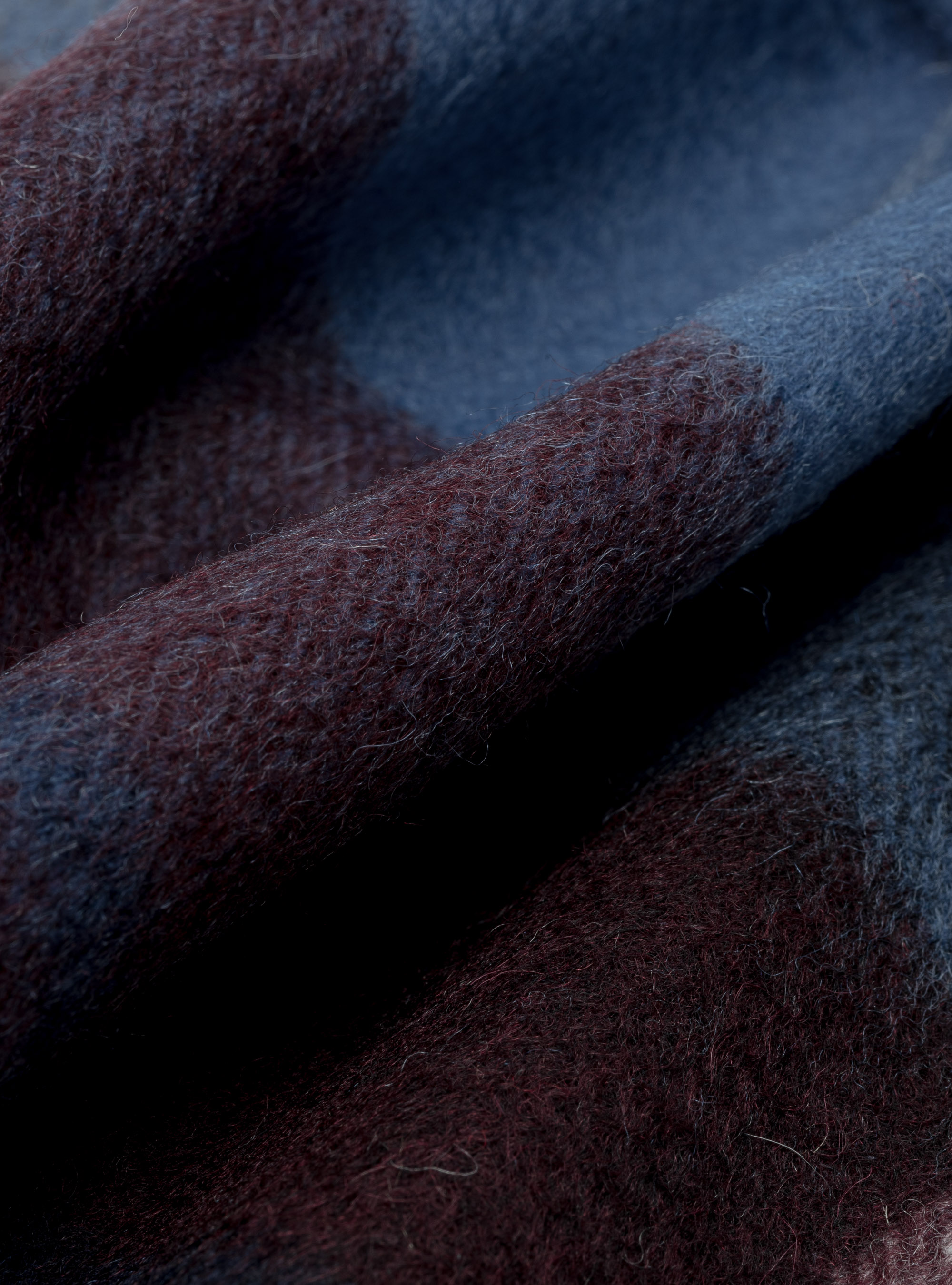 Sciarpa in lana a quadri, BLU