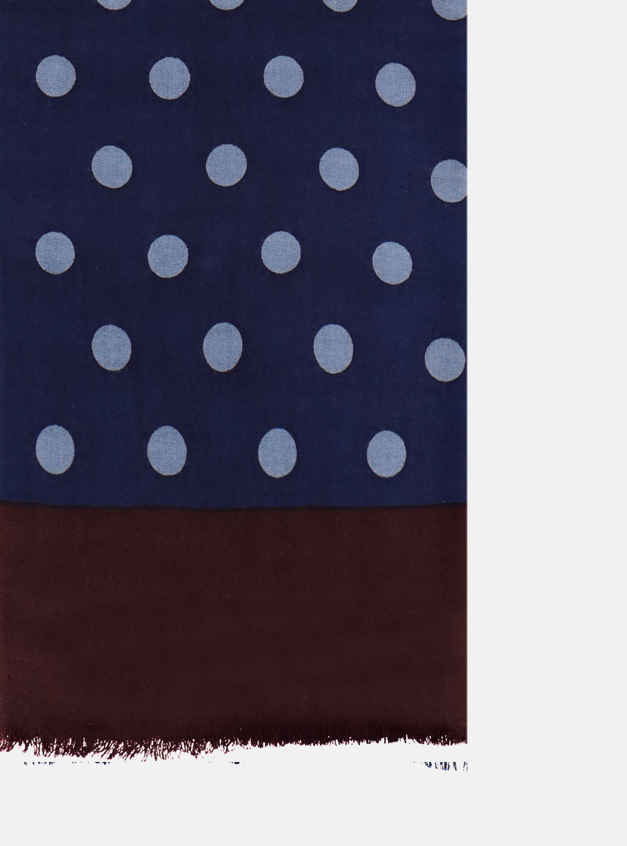 Bufanda en lana de lunares, GRIS CLARO