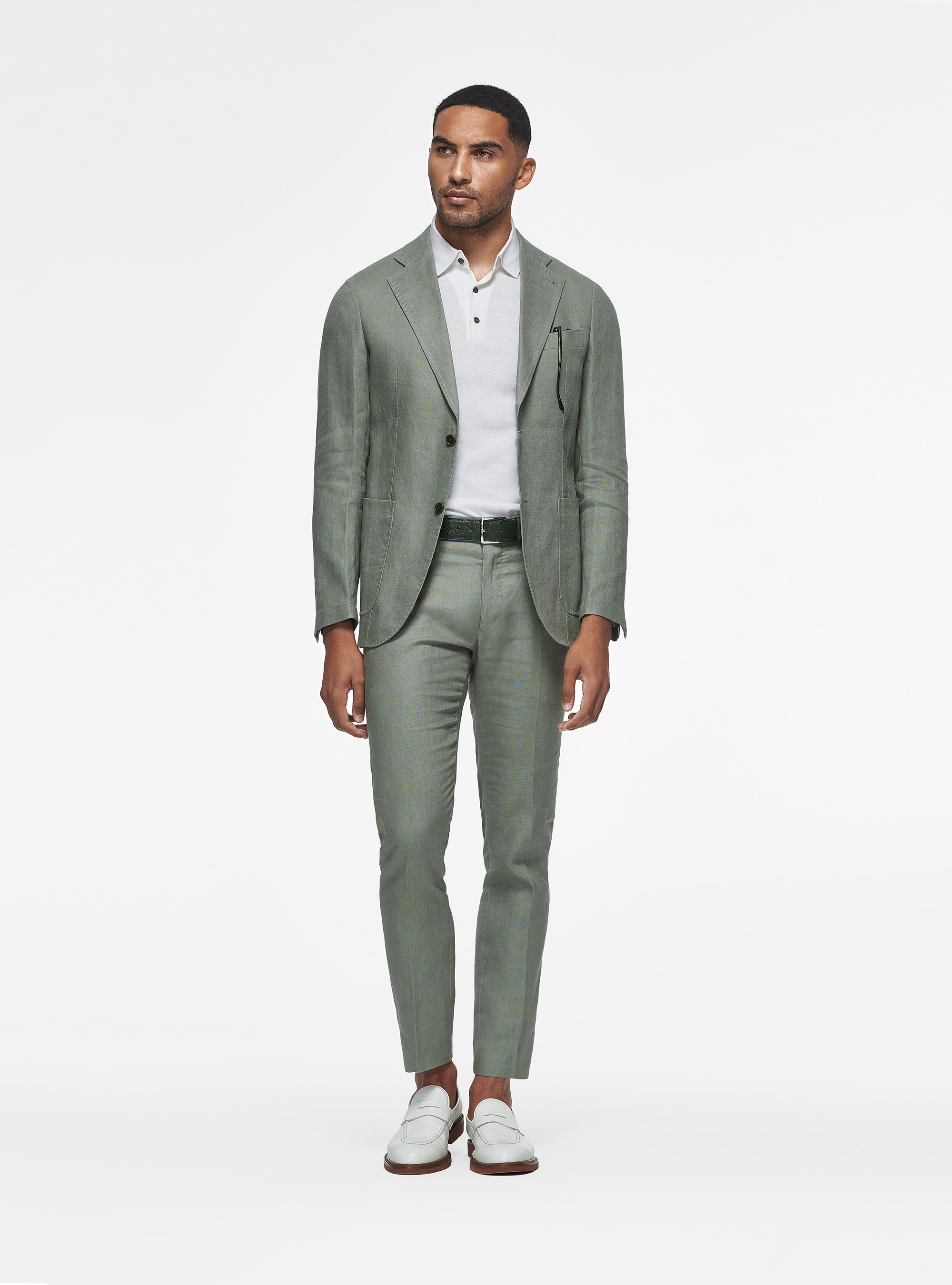 Pure linen blazer, SALVIA 0602C