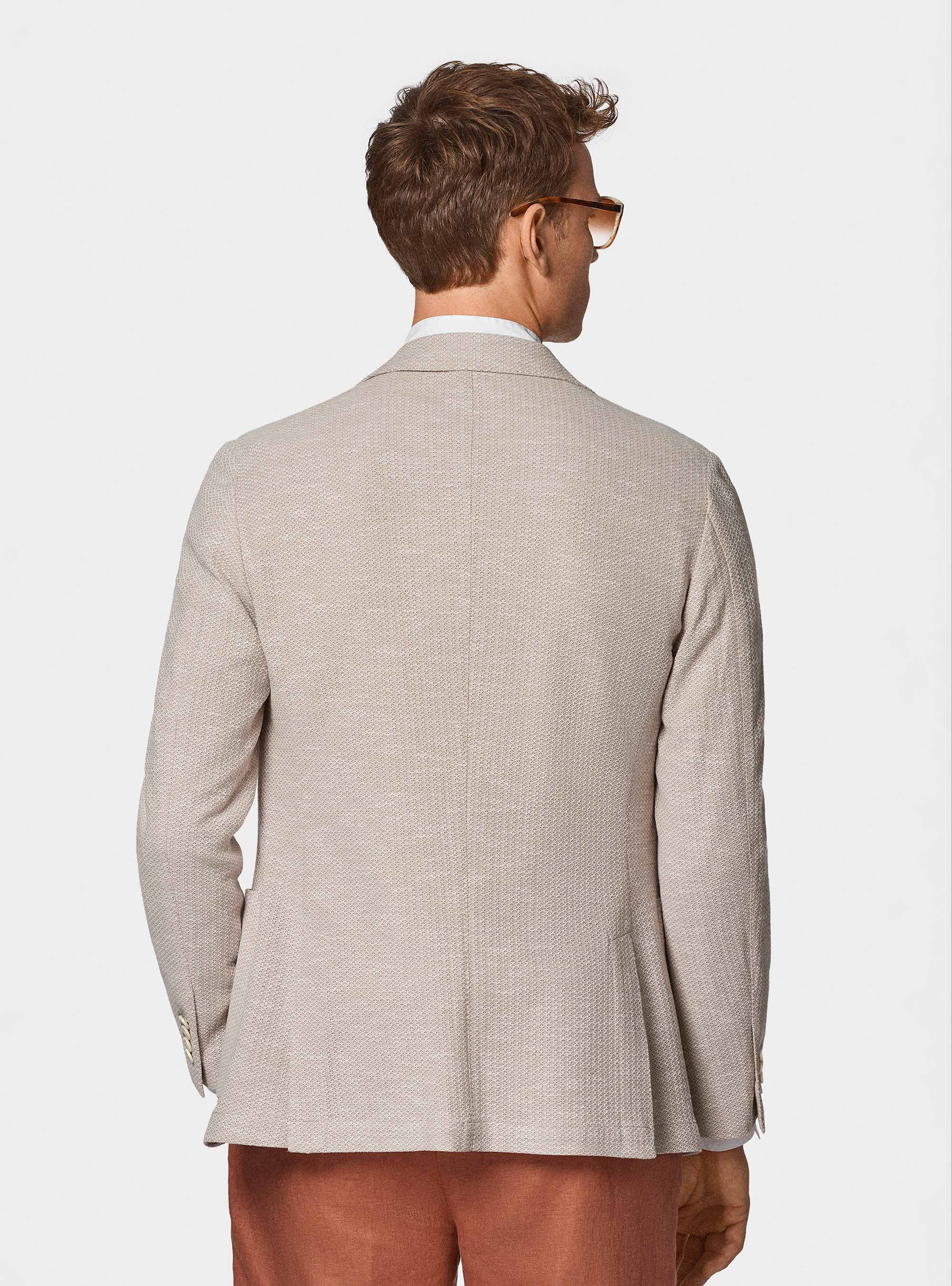 Americana de punto de algodón y lino, ARENA