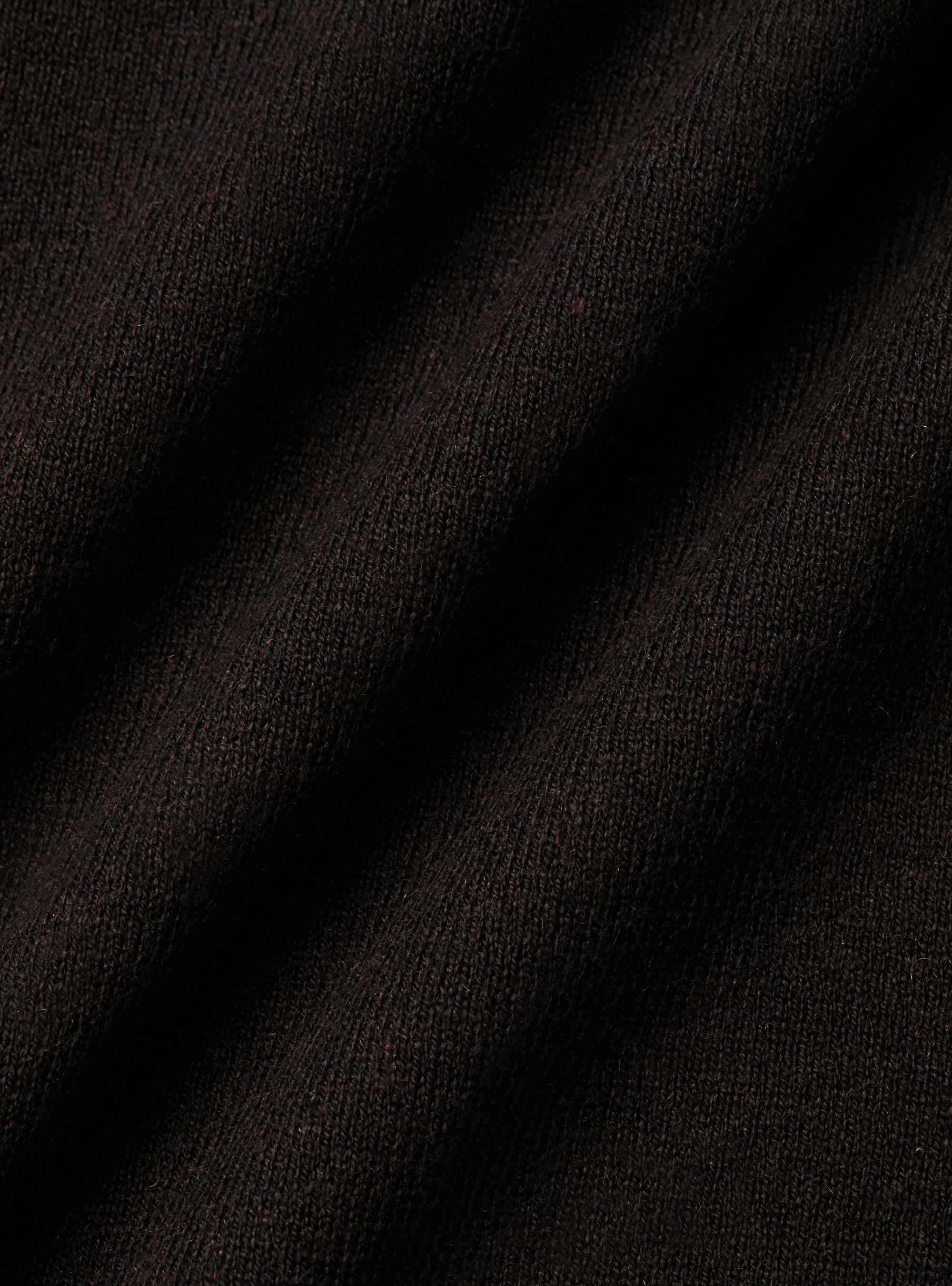 Silk and cashmere cotton turtleneck, BROWN